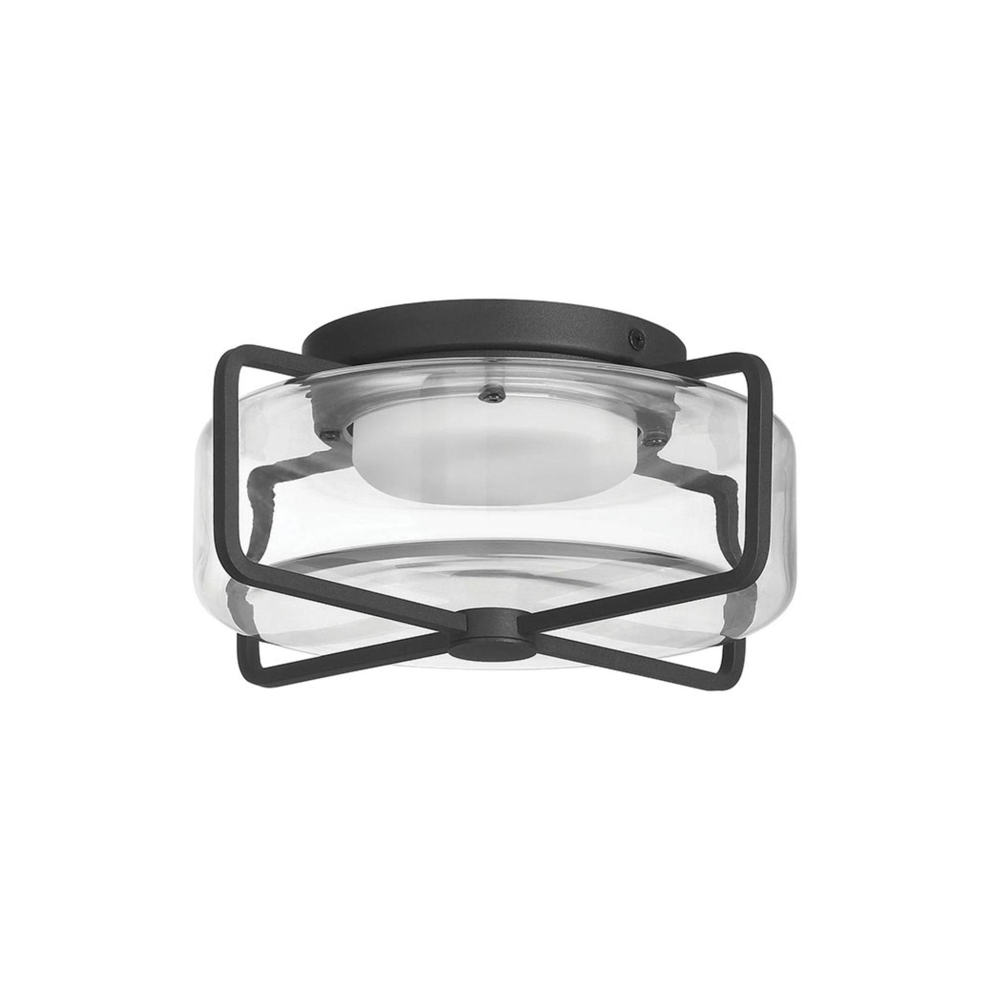 Eurofase Florin 10" Outdoor Ceiling Light, Sand Black, Integrated LED