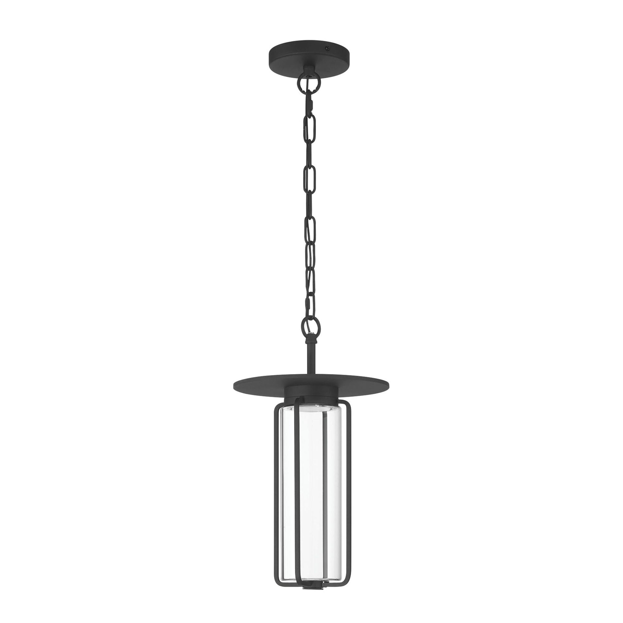 Eurofase Florin 15" Outdoor Hanging Light, Sand Black, Integrated LED