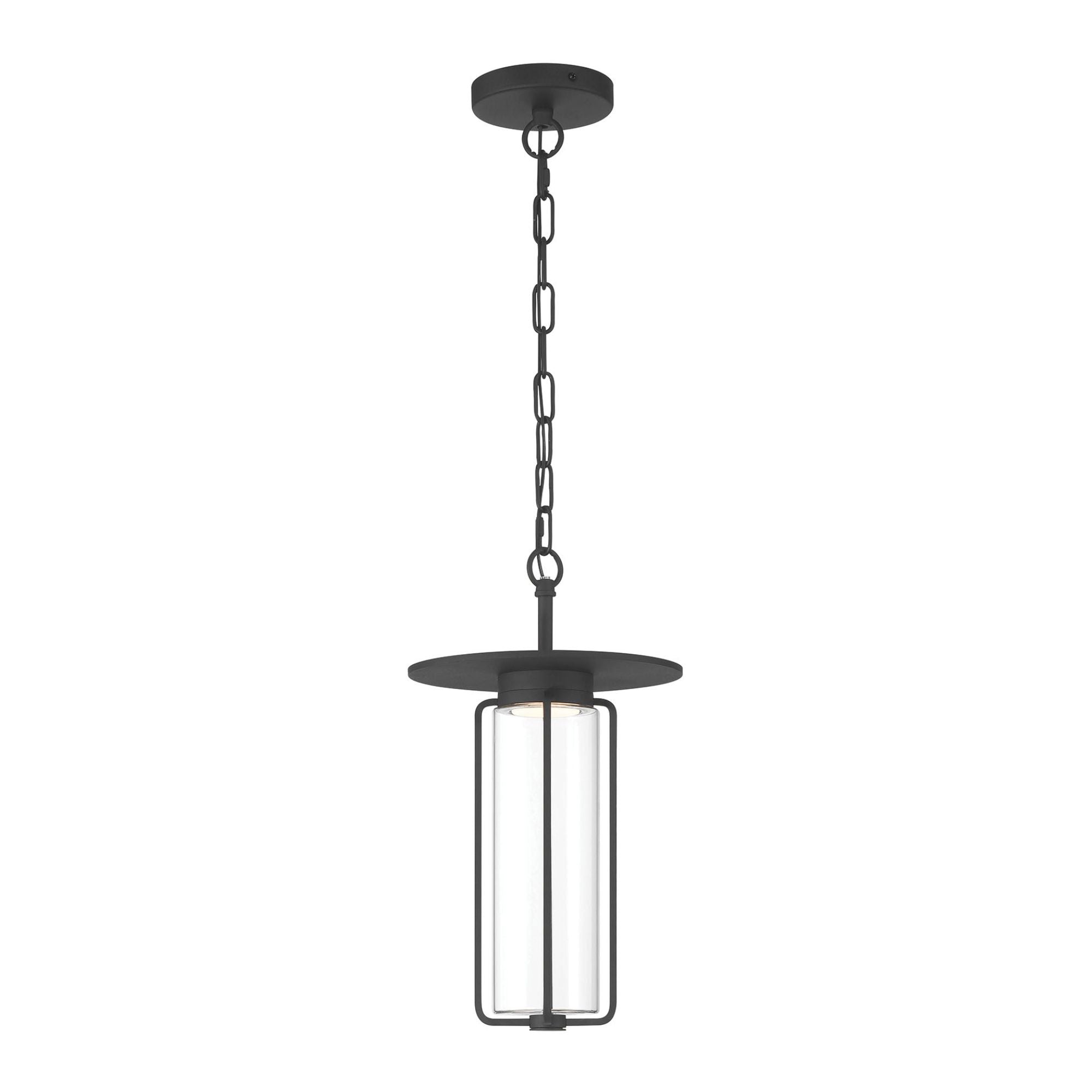 Eurofase Florin 15" Outdoor Hanging Light, Sand Black, Integrated LED