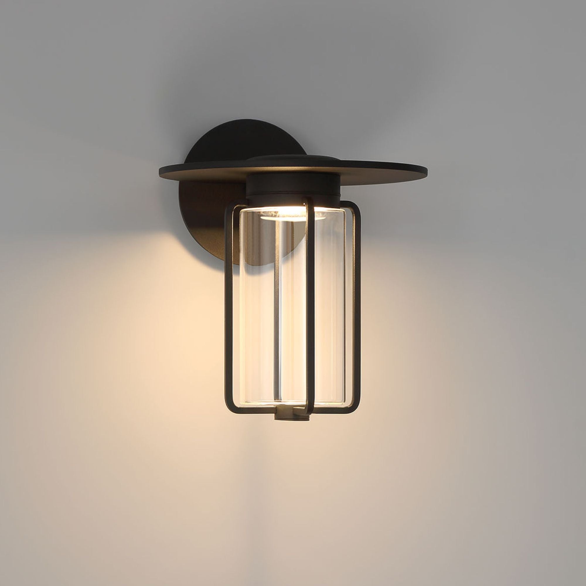 Eurofase Florin 10" Outdoor Sconce, Sand Black, Integrated LED