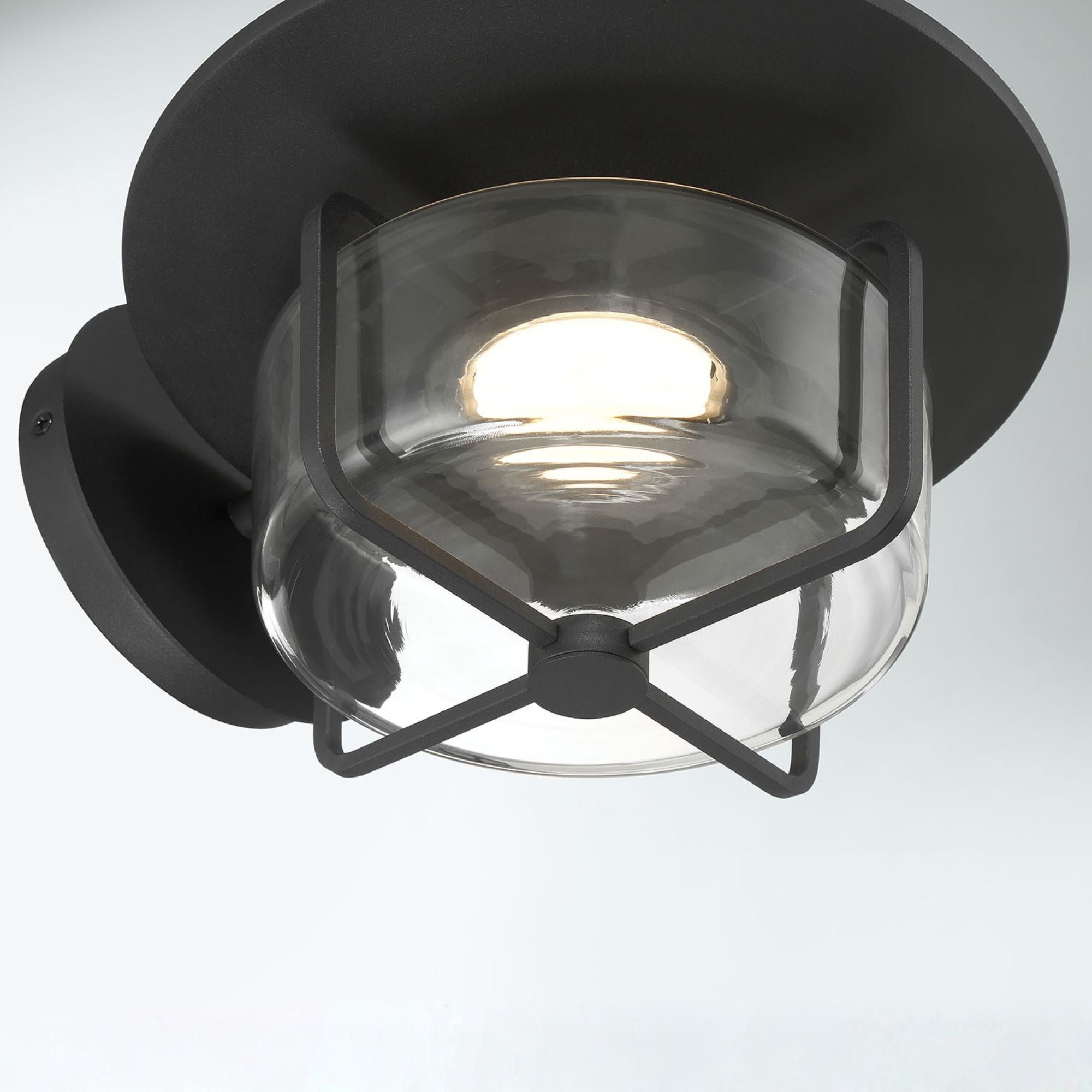 Eurofase Florin 6.5" Outdoor Sconce, Sand Black, Integrated LED