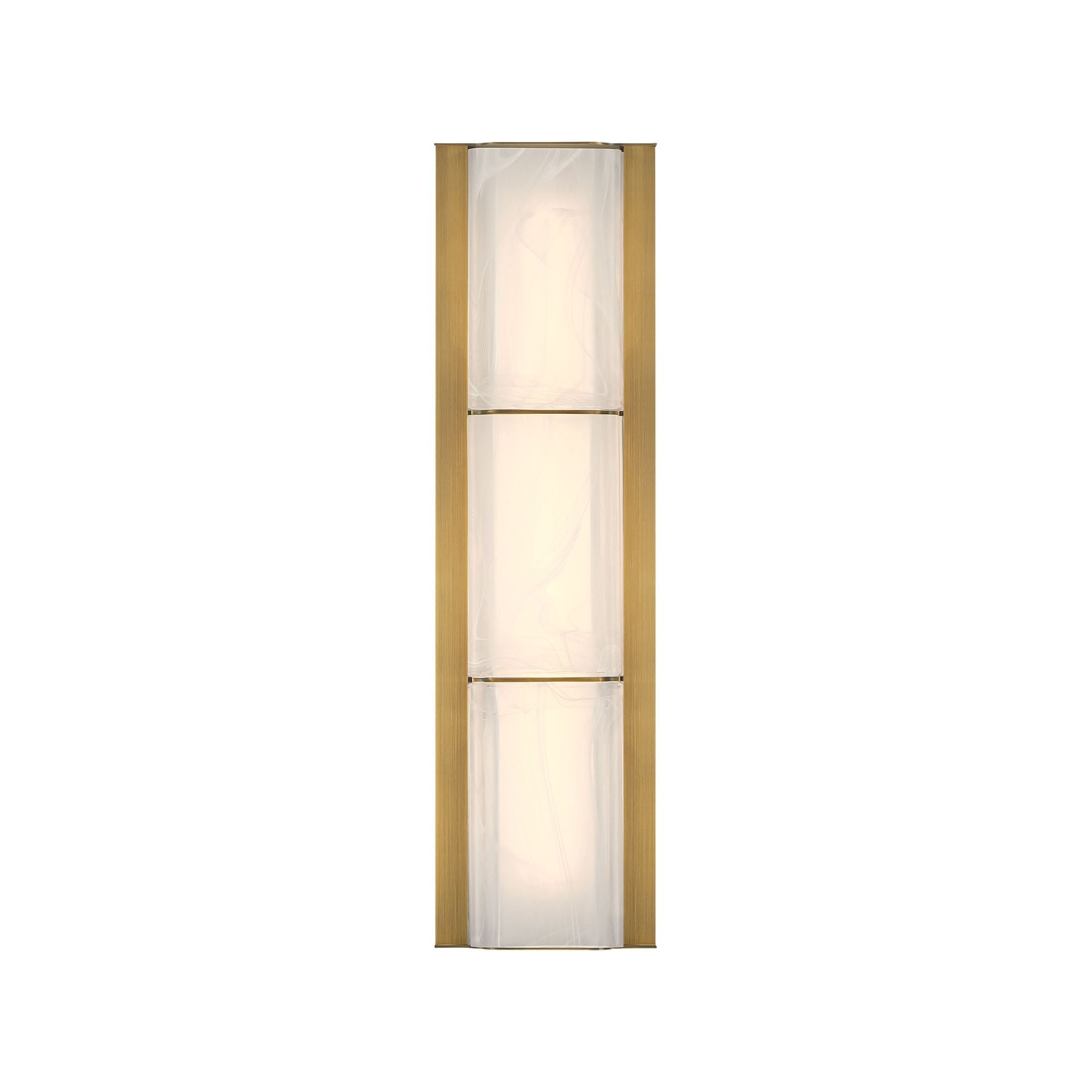 Eurofase Gibraltar 18.25 in. LED Bathroom Vanity Light, Antique Brass