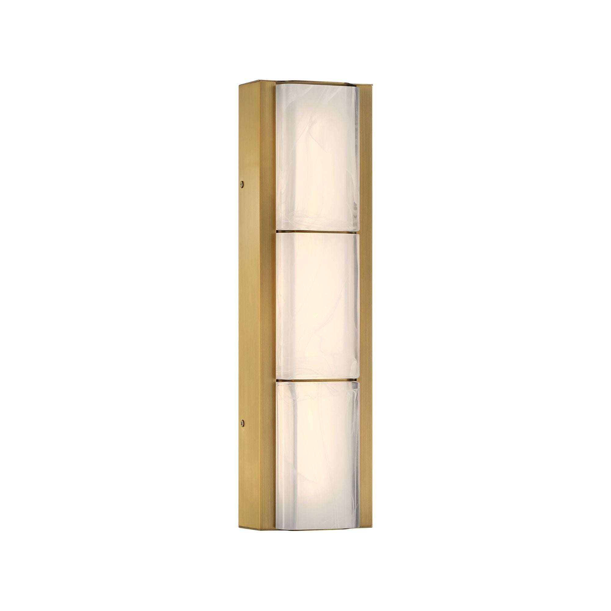 Eurofase Gibraltar 18.25 in. LED Bathroom Vanity Light, Antique Brass