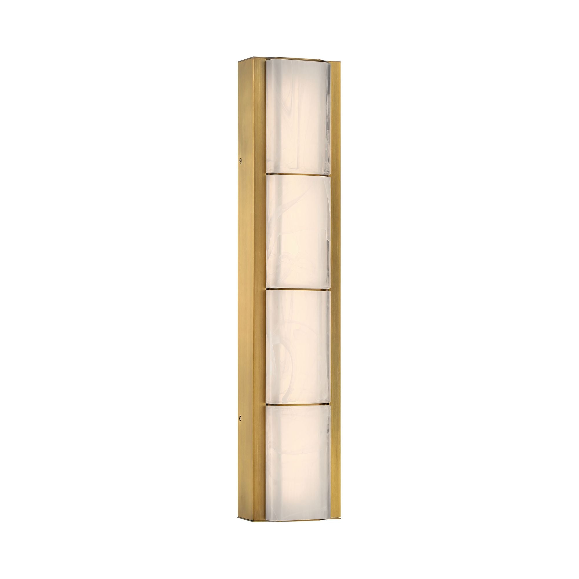 Eurofase Gibraltar 24.5 in. LED Bathroom Vanity Light, Antique Brass