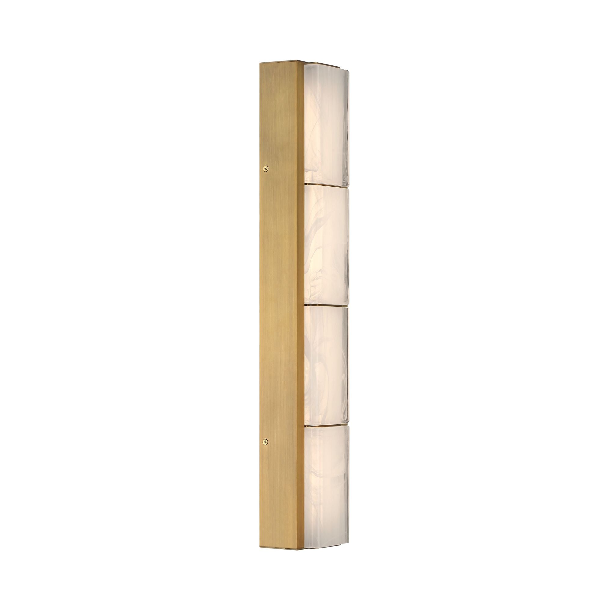 Eurofase Gibraltar 24.5 in. LED Bathroom Vanity Light, Antique Brass