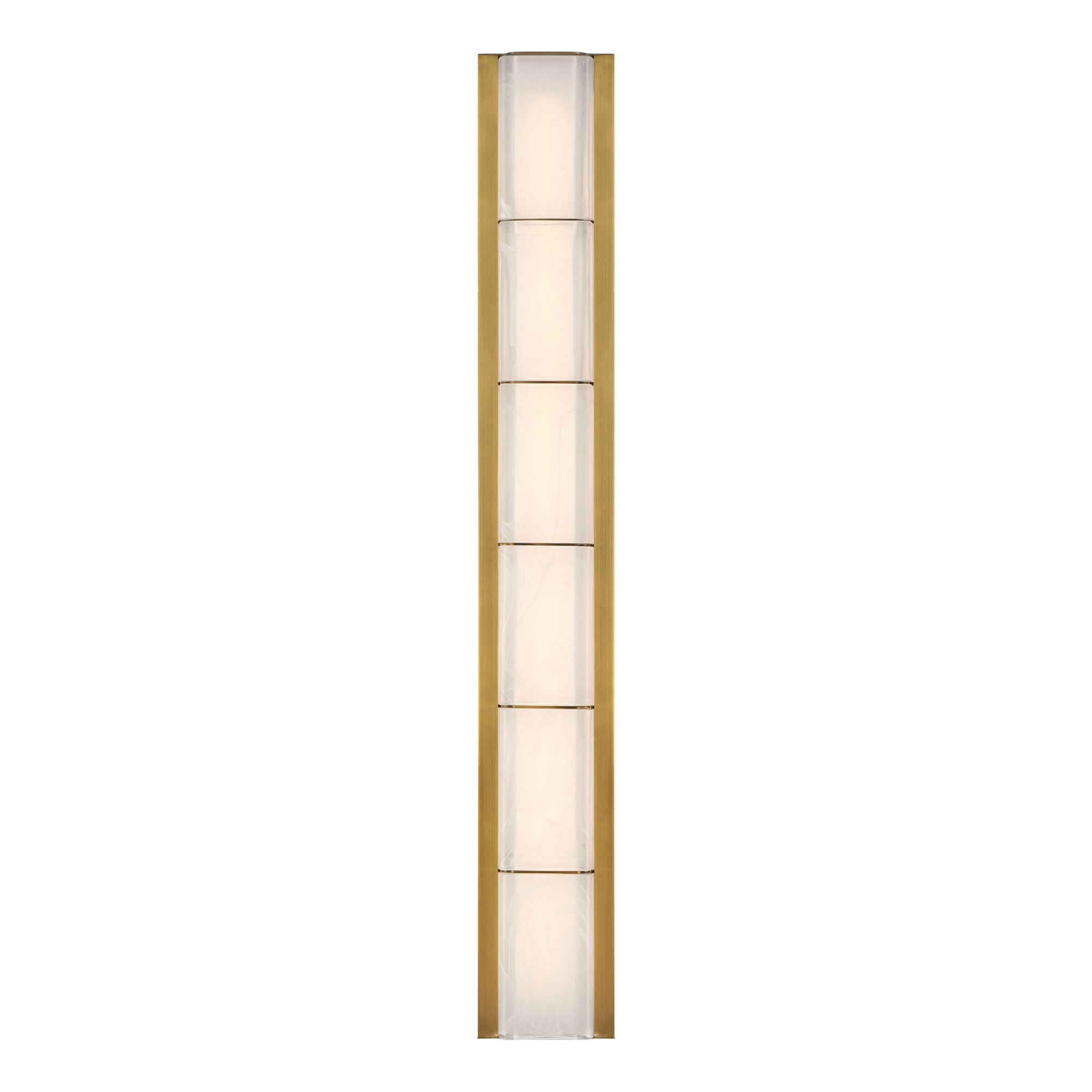 Eurofase Gibraltar 36.5 in. LED Bathroom Vanity Light, Antique Brass