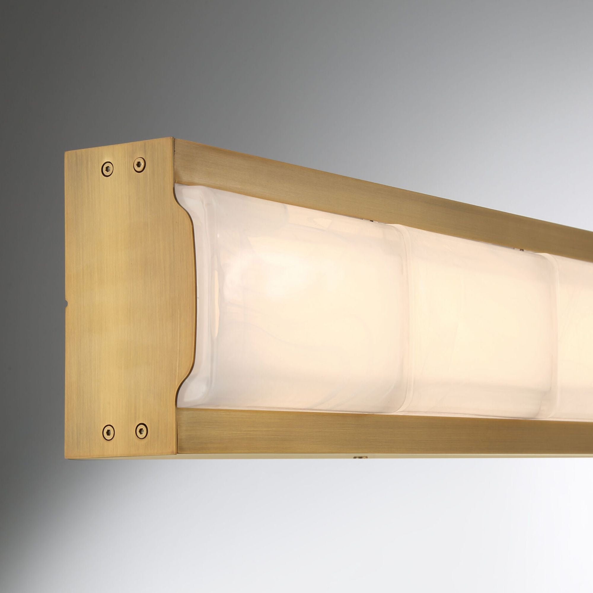 Eurofase Gibraltar 36.5 in. LED Bathroom Vanity Light, Antique Brass