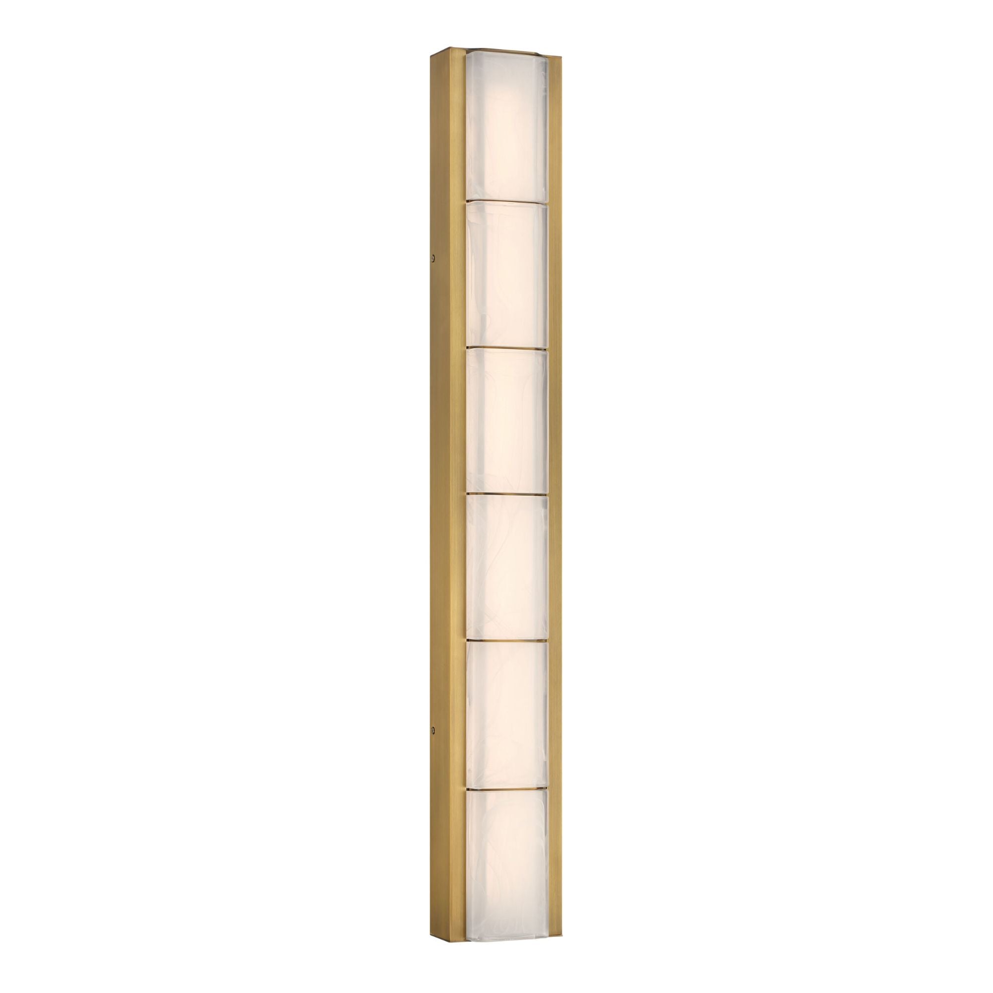 Eurofase Gibraltar 36.5 in. LED Bathroom Vanity Light, Antique Brass