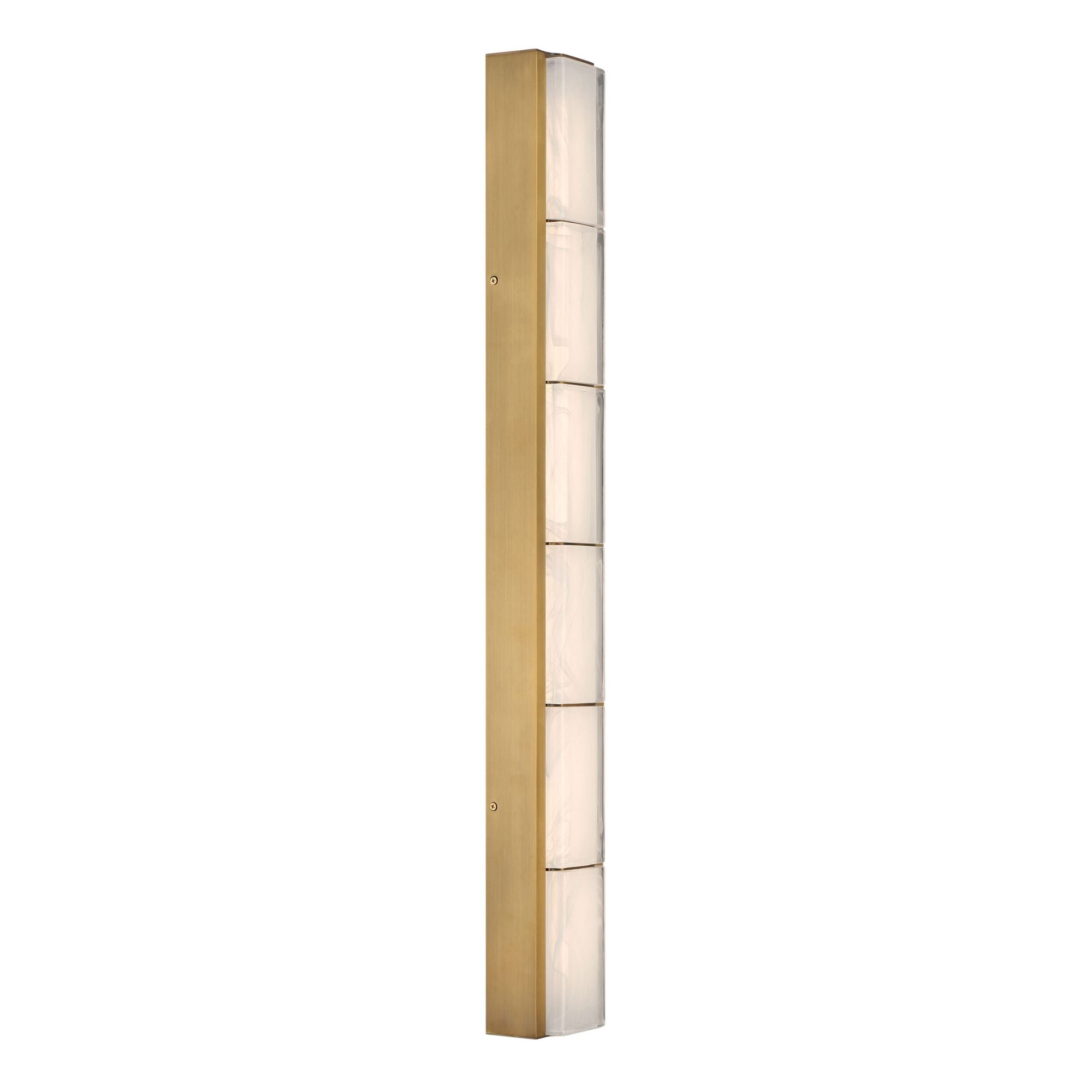Eurofase Gibraltar 36.5 in. LED Bathroom Vanity Light, Antique Brass