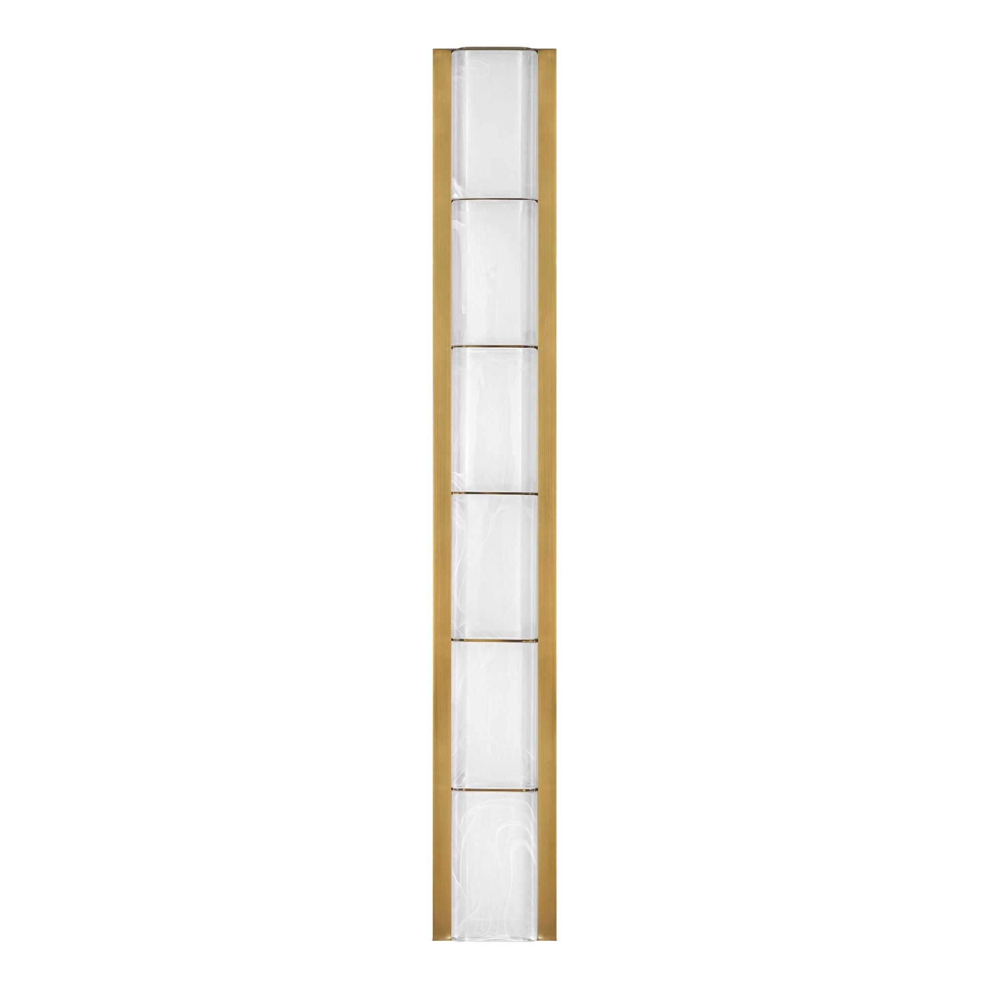 Eurofase Gibraltar 36.5 in. LED Bathroom Vanity Light, Antique Brass