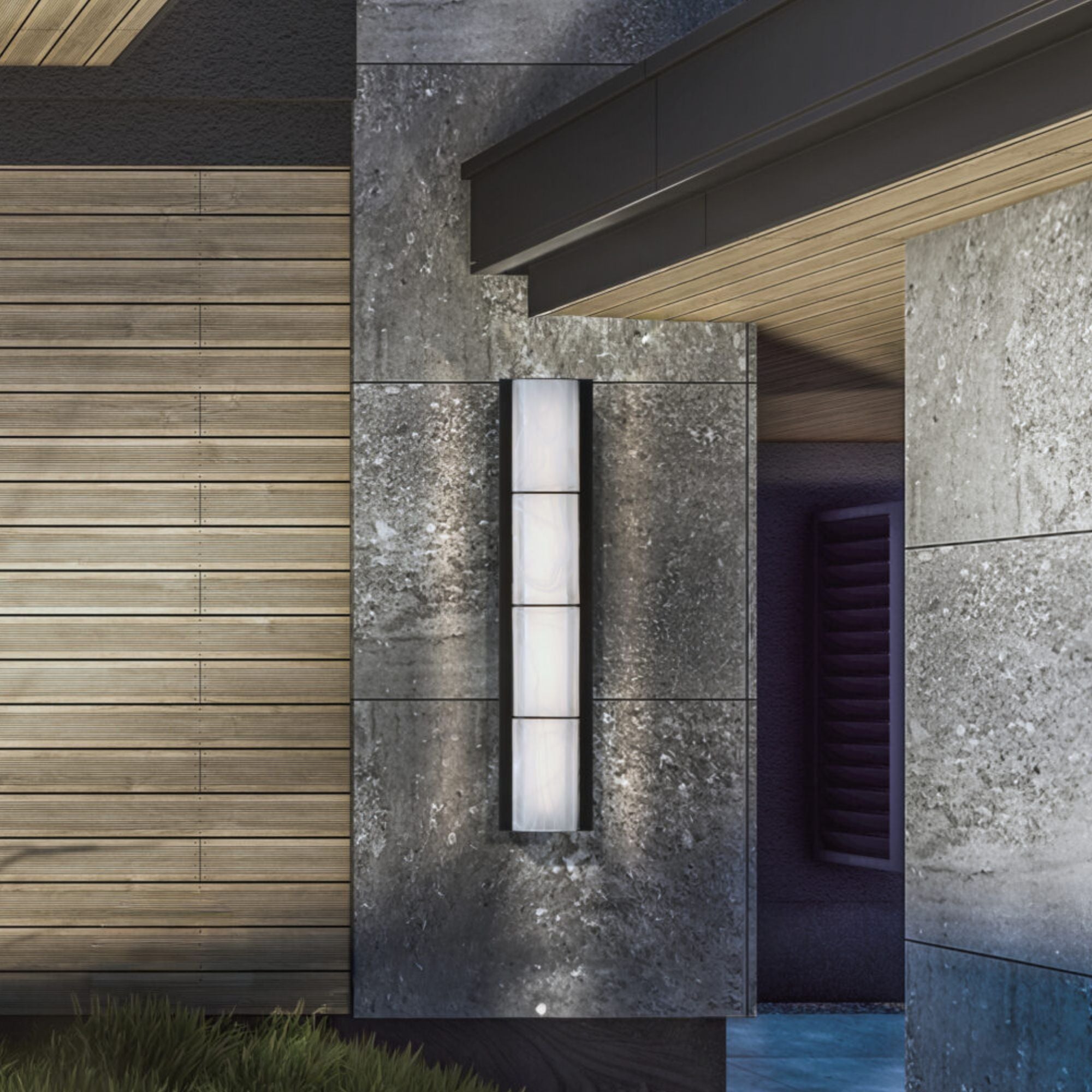 Eurofase Gibraltar 24.5 in. Outdoor Sconce, Sand Bronze, Integrated LED