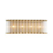 Eurofase Glasbury 23.75 in. 4-Light Bathroom Vanity Light, Gold with Crystal Accents