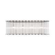 Eurofase Glasbury 23.75 in. 4-Light Bathroom Vanity Light, Polished Nickel with Crystal Accents