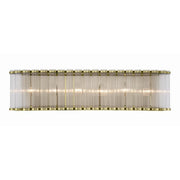 Eurofase Glasbury 32 in. 6-Light Bathroom Vanity Light, Gold with Crystal Accents