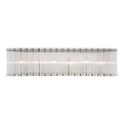 Eurofase Glasbury 32 in. 6-Light Bathroom Vanity Light, Polished Nickel with Crystal Accents