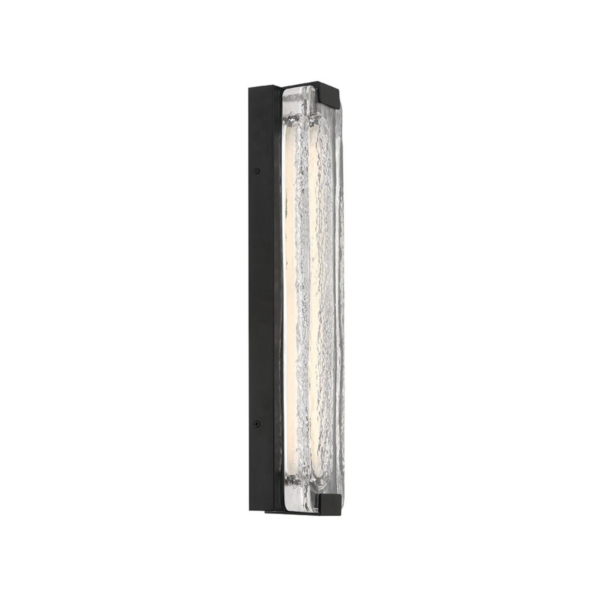 Eurofase Hiltic 17.5 in. Outdoor Sconce, Matte Black with Crystal Accents