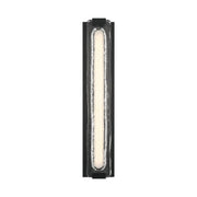 Eurofase Hiltic 24 in. Outdoor Sconce, Matte Black with Crystal Accents