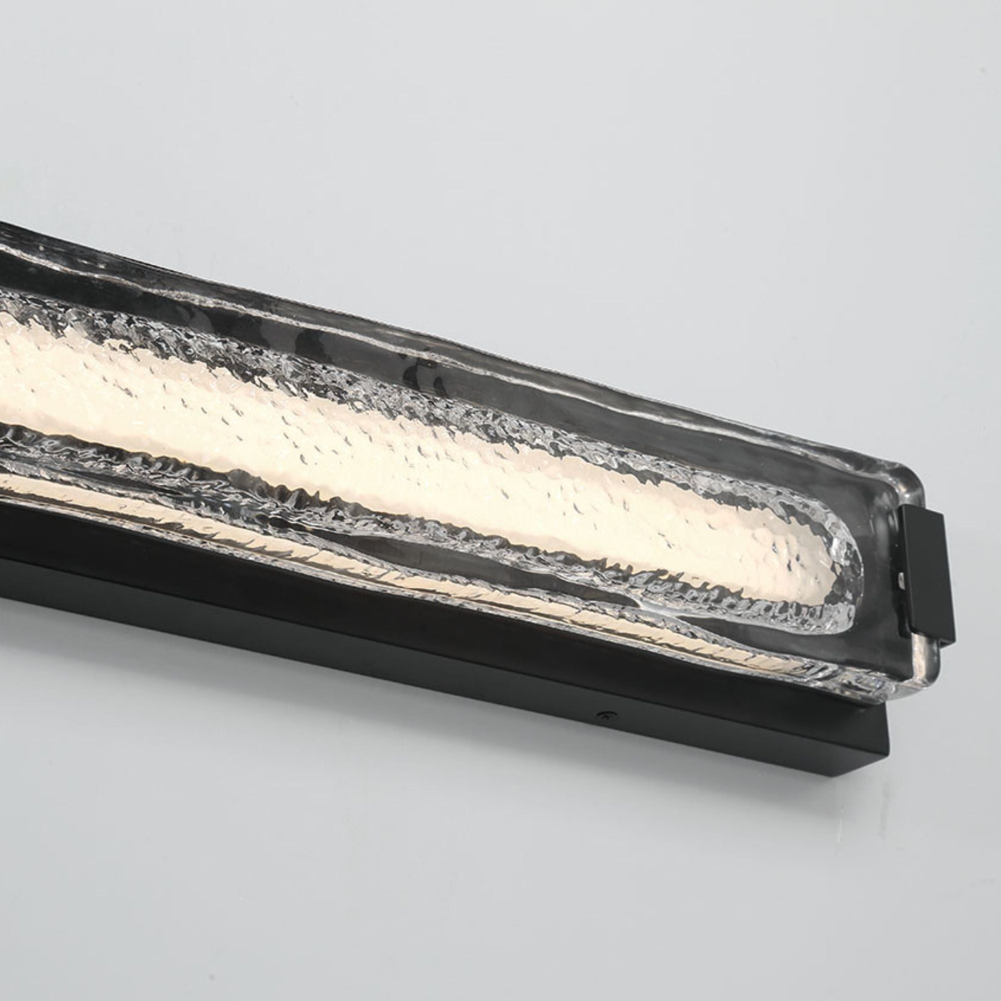 Eurofase Hiltic 24 in. Outdoor Sconce, Matte Black with Crystal Accents