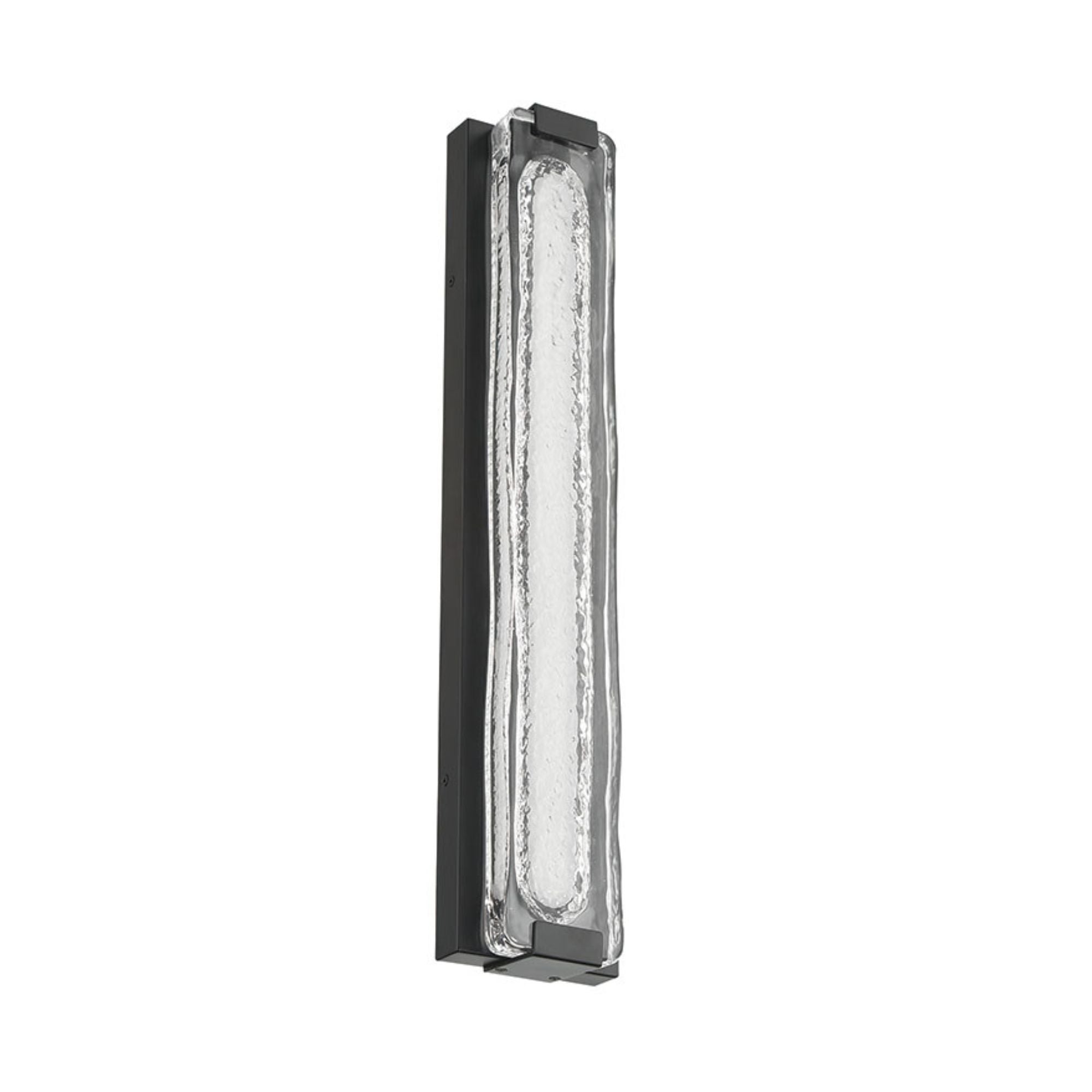Eurofase Hiltic 24 in. Outdoor Sconce, Matte Black with Crystal Accents