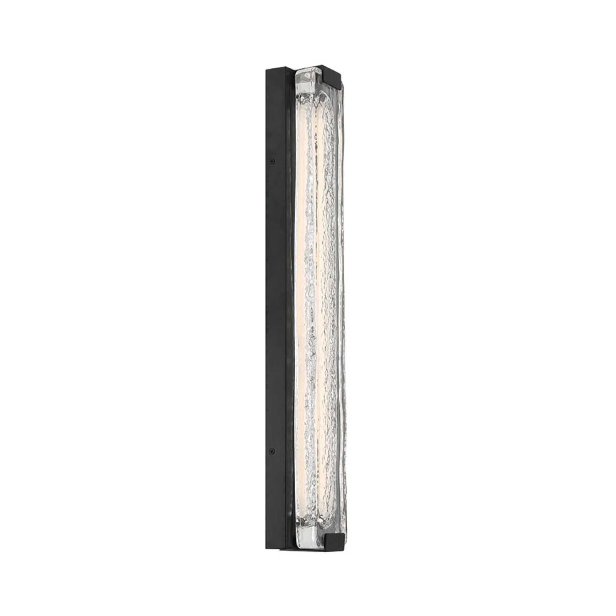 Eurofase Hiltic 24 in. Outdoor Sconce, Matte Black with Crystal Accents