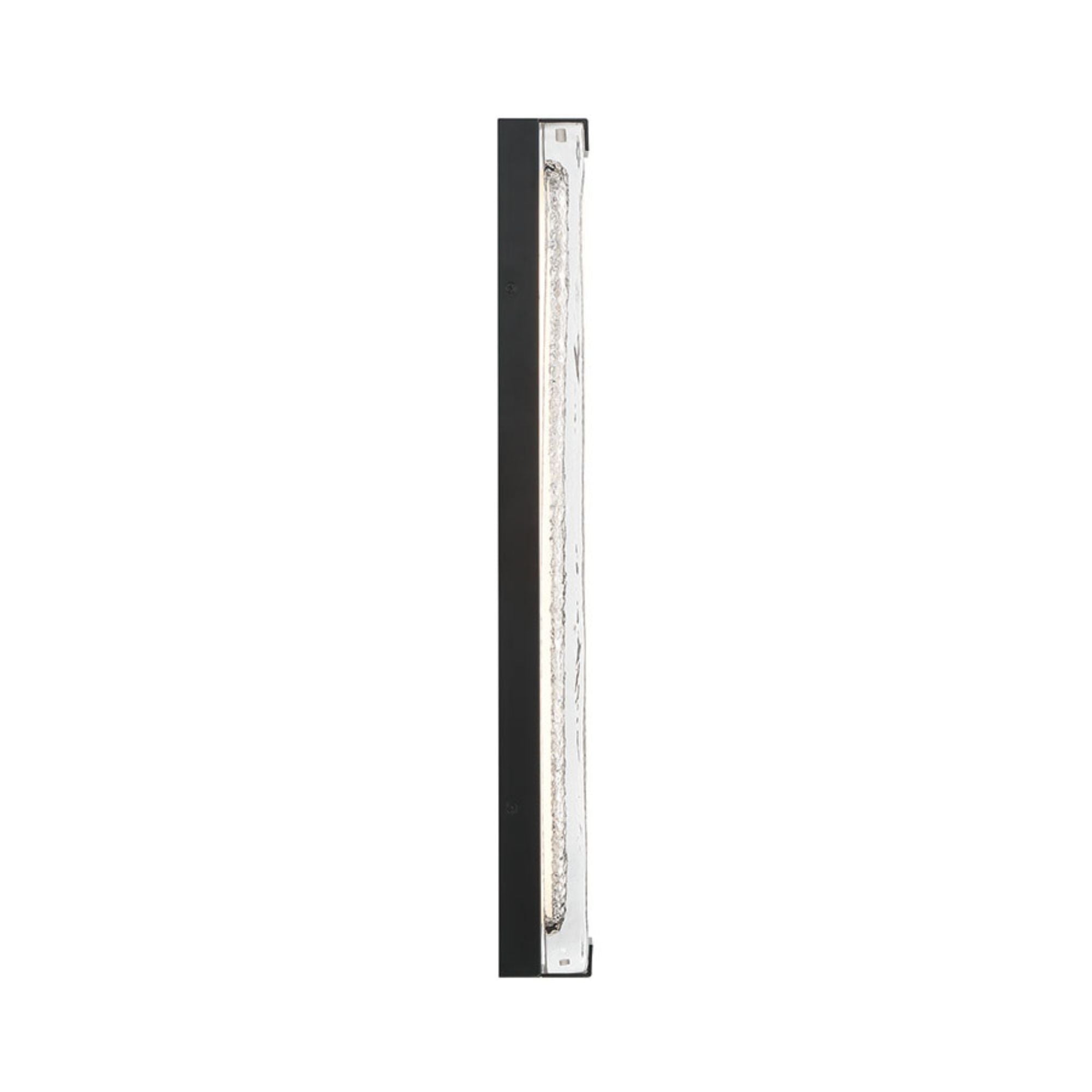 Eurofase Hiltic 24 in. Outdoor Sconce, Matte Black with Crystal Accents