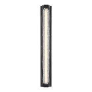Eurofase Hiltic Outdoor Sconce, Matte Black with Crystal Accents