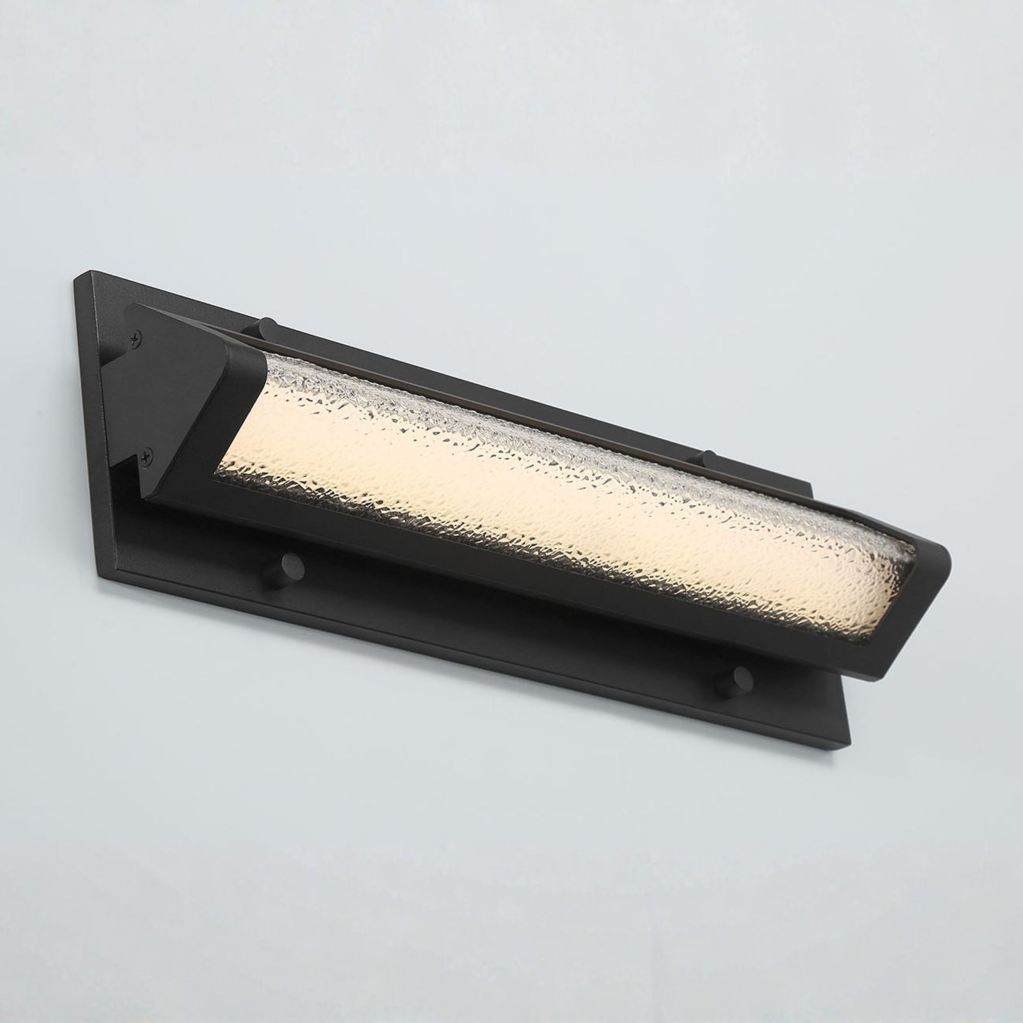 Eurofase Hy50 16in. Outdoor Sconce, Sand Black, Integrated LED