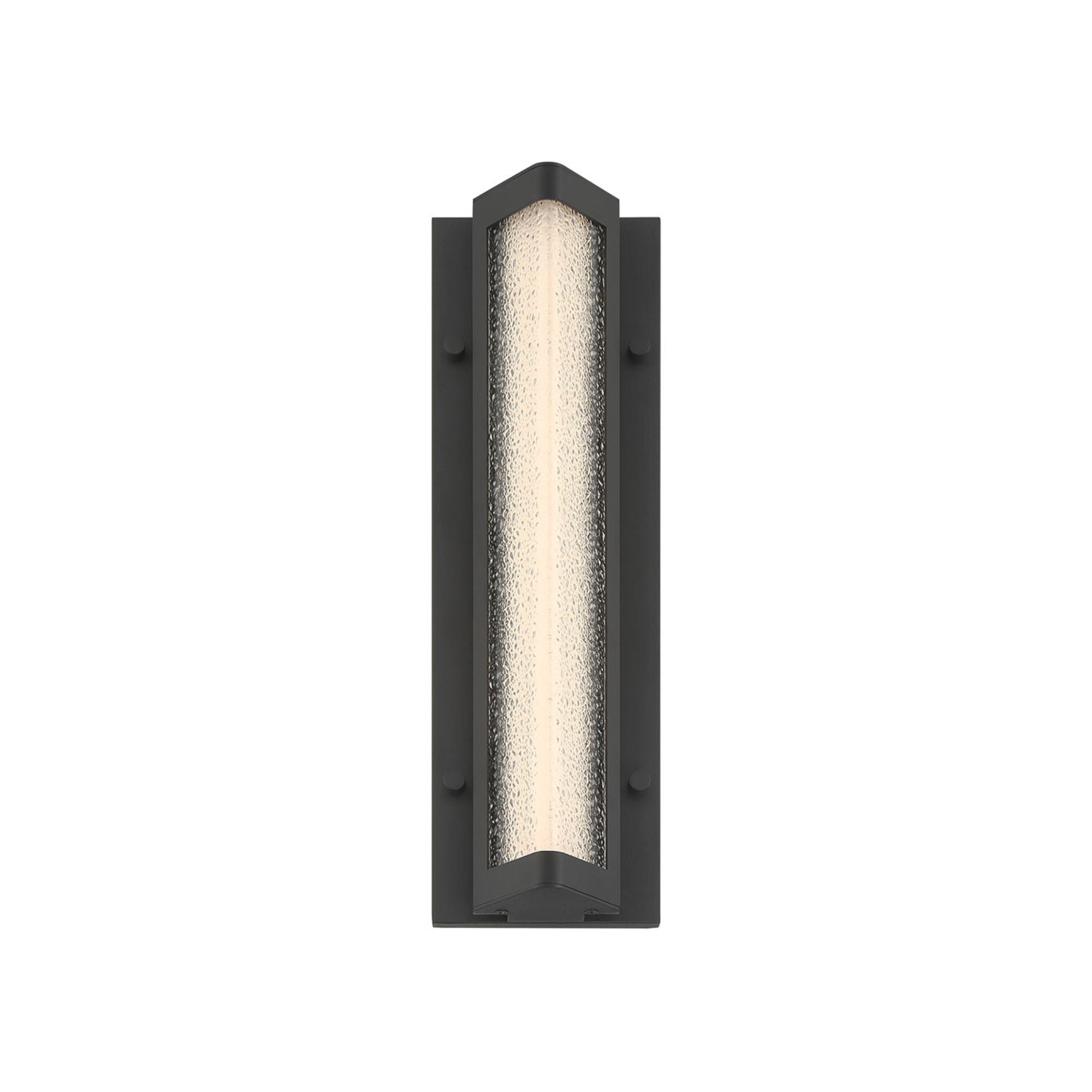 Eurofase Hy50 16in. Outdoor Sconce, Sand Black, Integrated LED