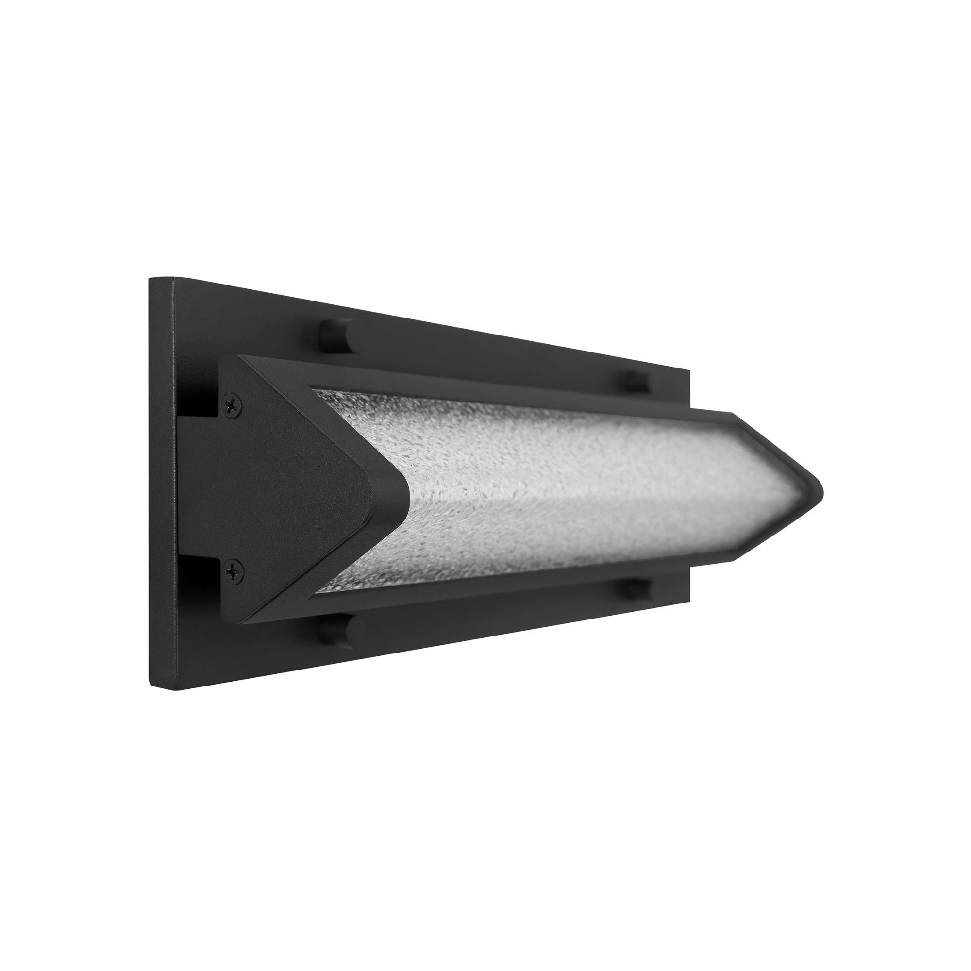 Eurofase Hy50 16in. Outdoor Sconce, Sand Black, Integrated LED