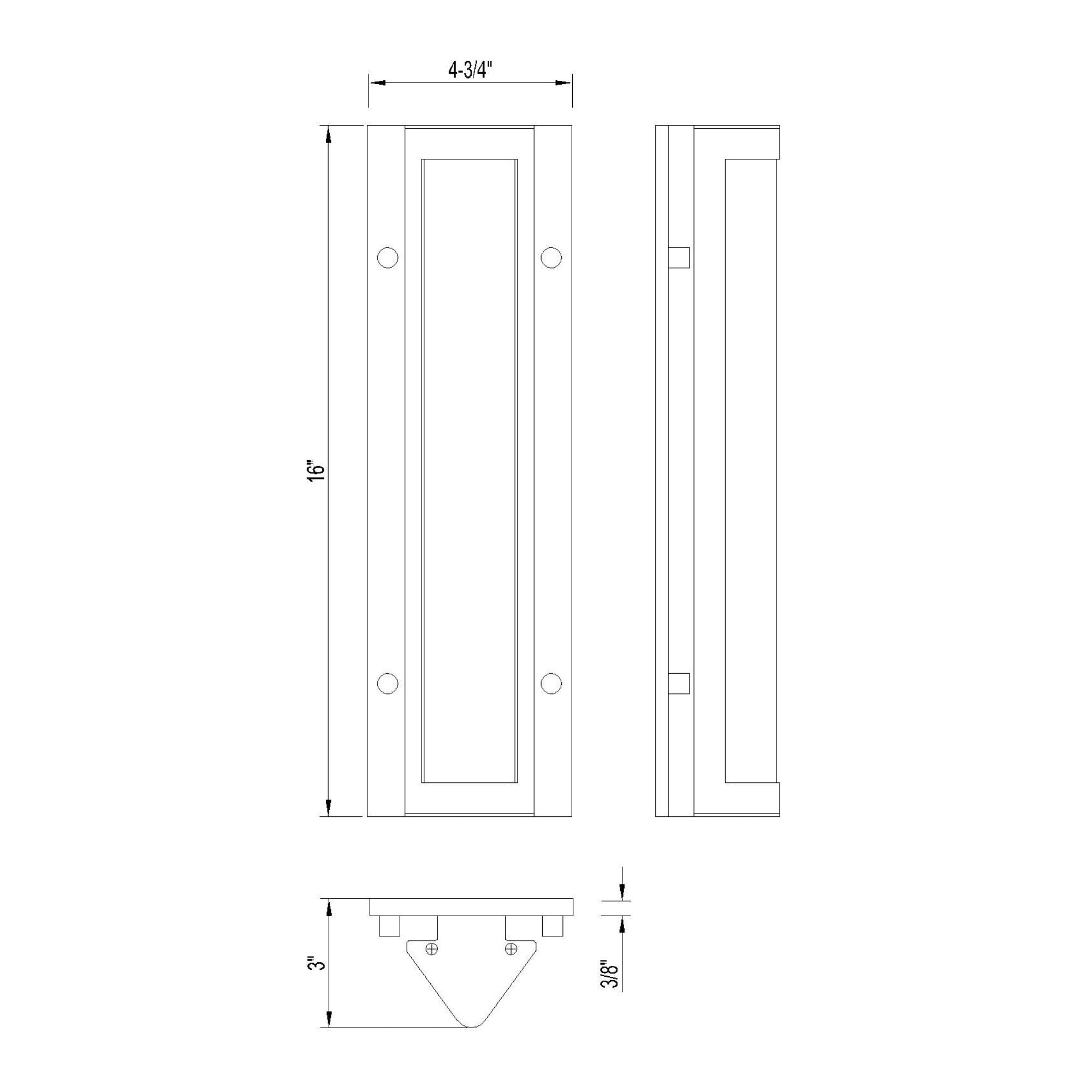 Eurofase Hy50 16in. Outdoor Sconce, Sand Black, Integrated LED