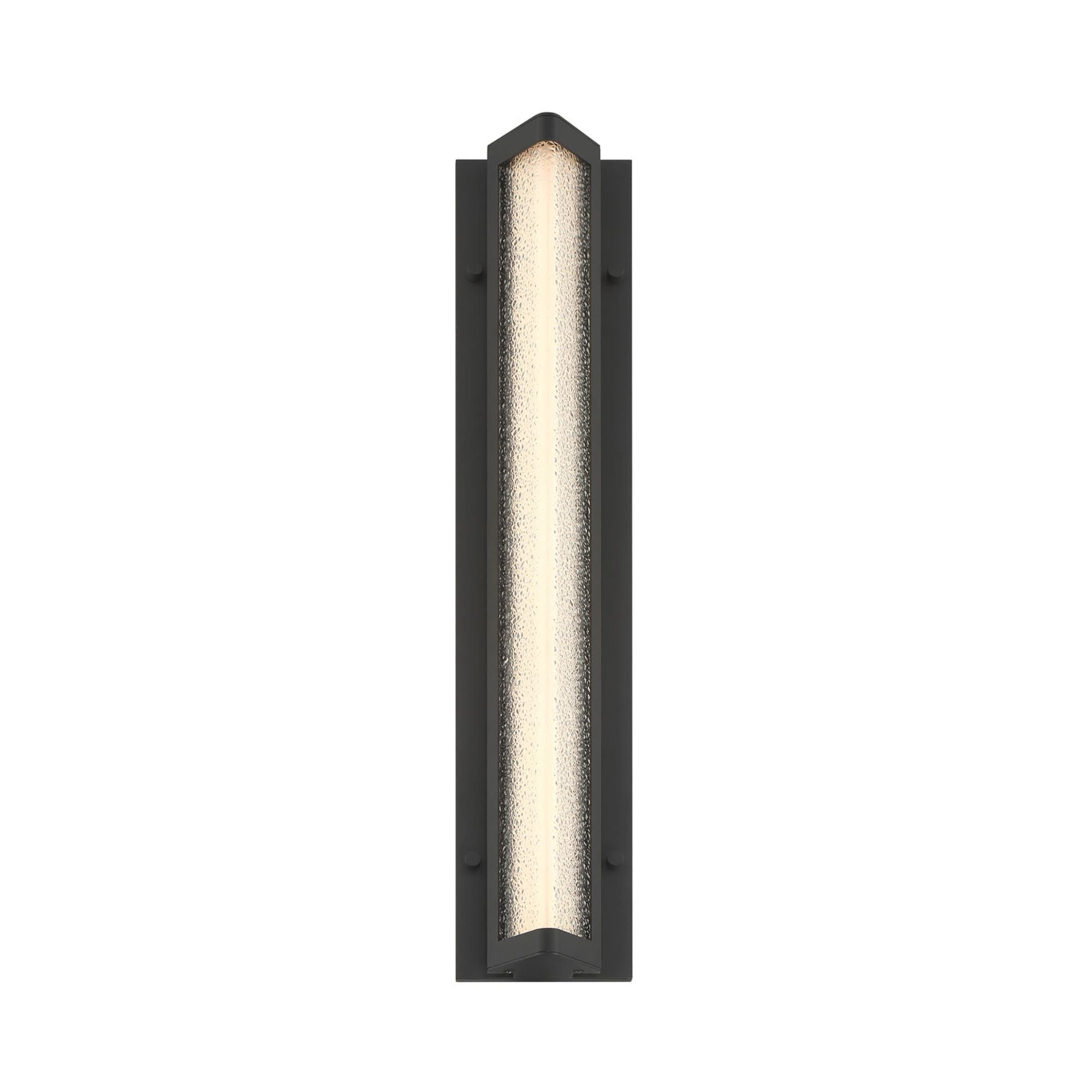 Eurofase Hy50 24.63 in. Outdoor Sconce, Sand Black, Integrated LED
