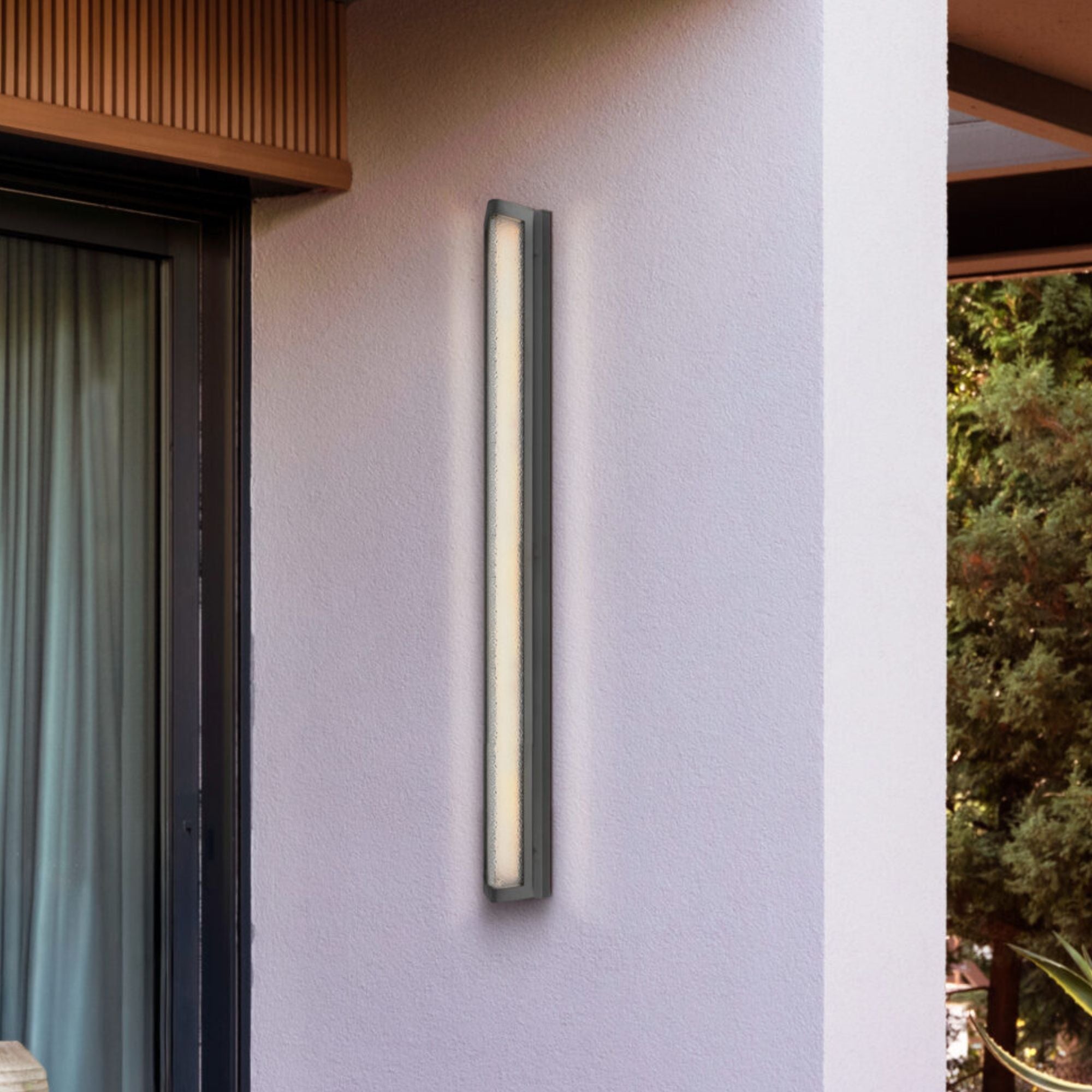 Eurofase Hy50 40.38 in. Outdoor Sconce, Sand Black, Integrated LED