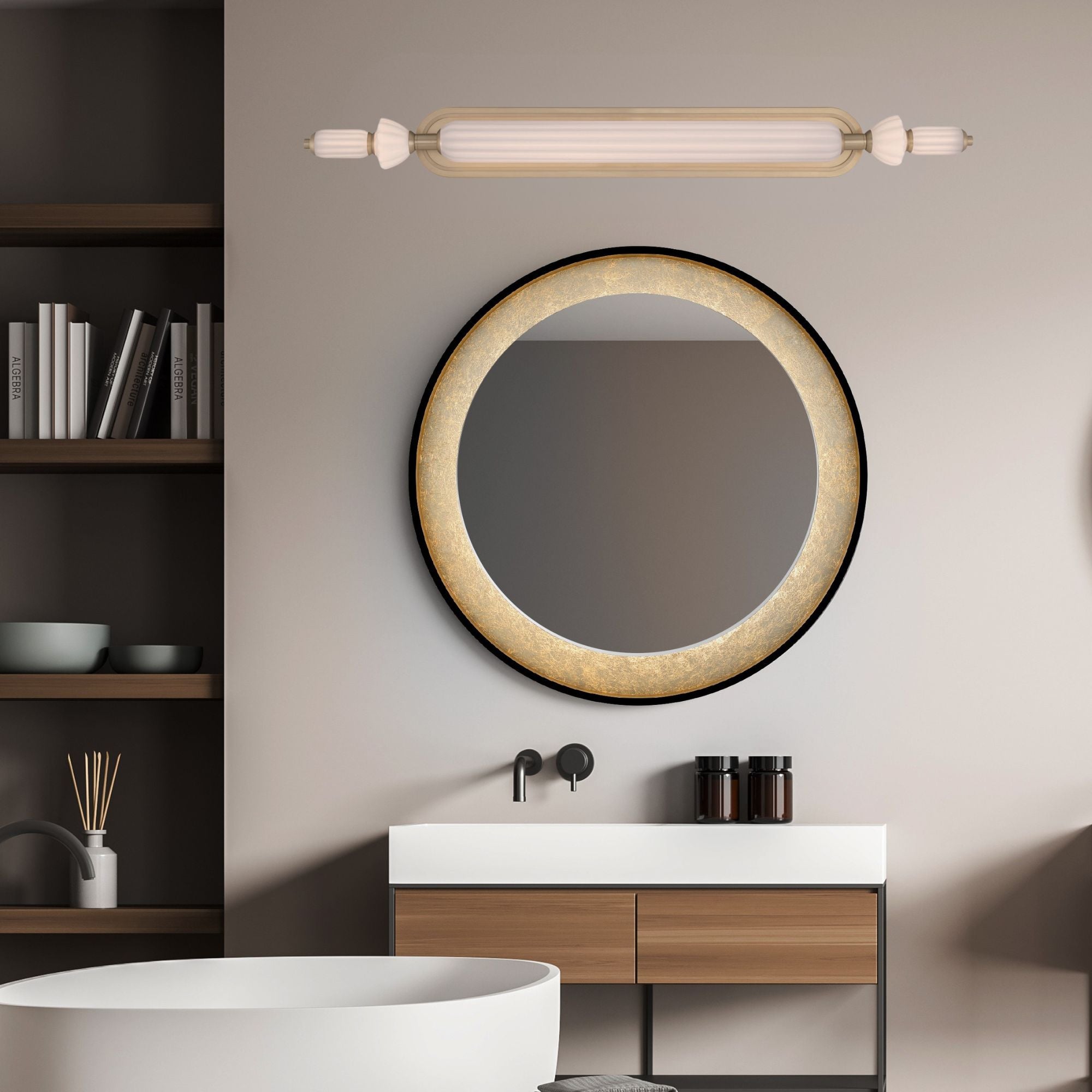 Lansdowne 39" LED Vanity, Gold Finish