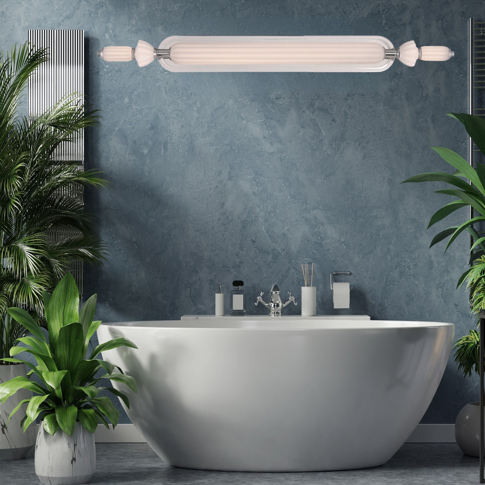 Lansdowne 39" LED Vanity, Nickel Finish