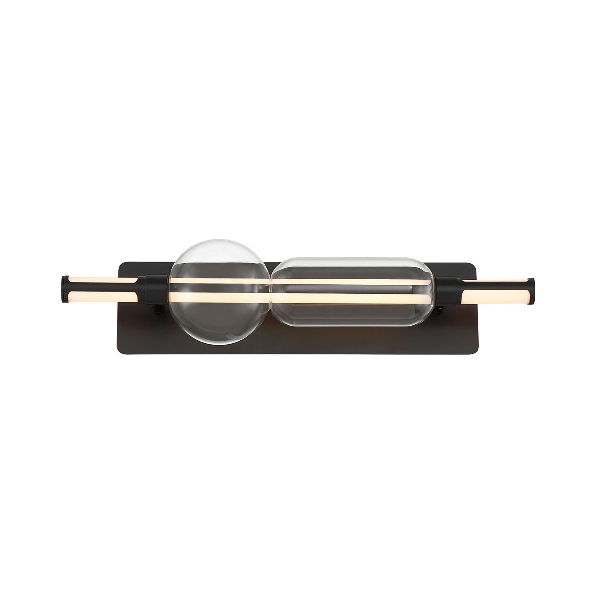 Eurofase Lucent 26 in. Integrated LED 3-CCT Bathroom Vanity Light, Matte Black