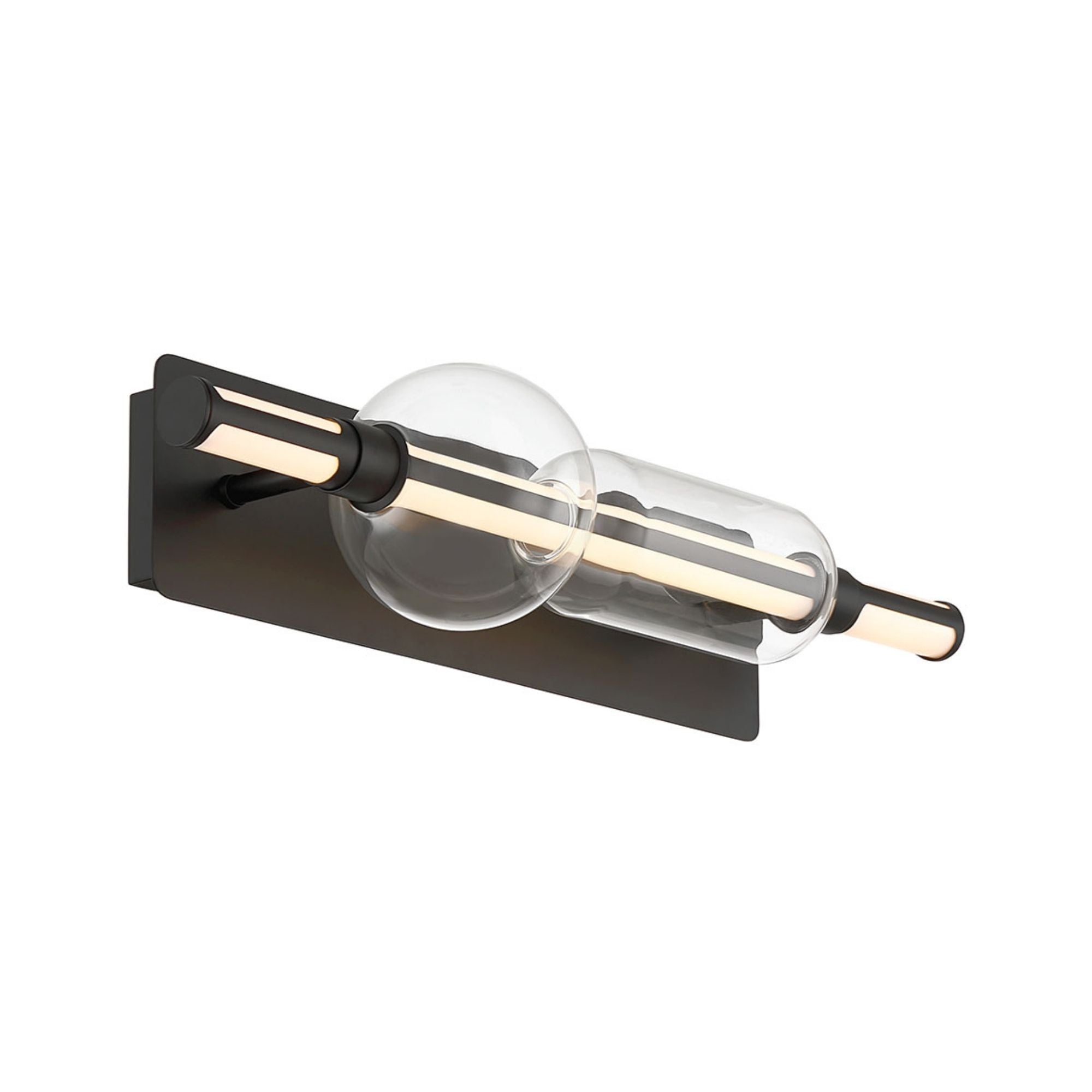 Eurofase Lucent 26 in. Integrated LED 3-CCT Bathroom Vanity Light, Matte Black