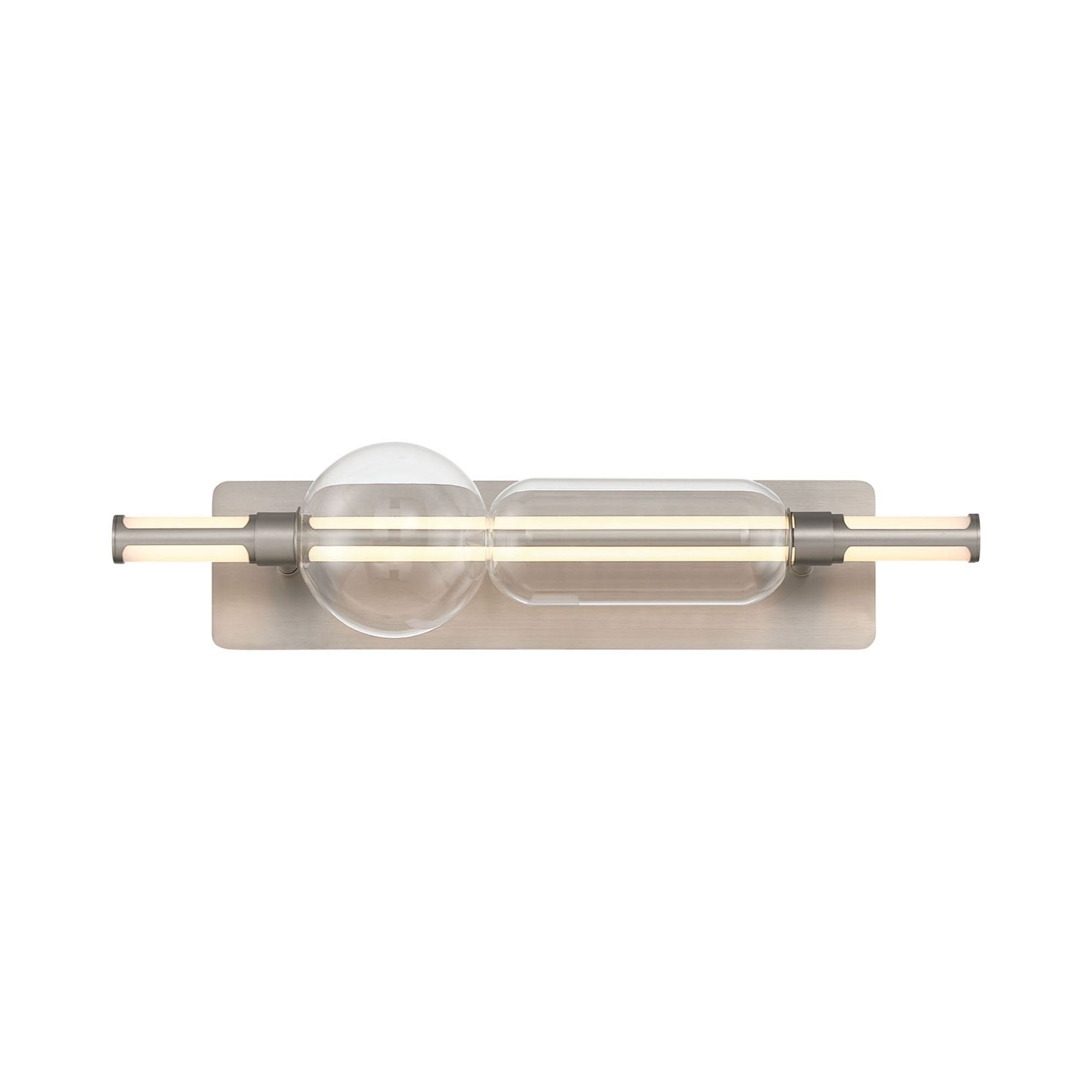 Eurofase Lucent 26 in. Integrated LED 3-CCT Bathroom Vanity Light, Satin Nickel