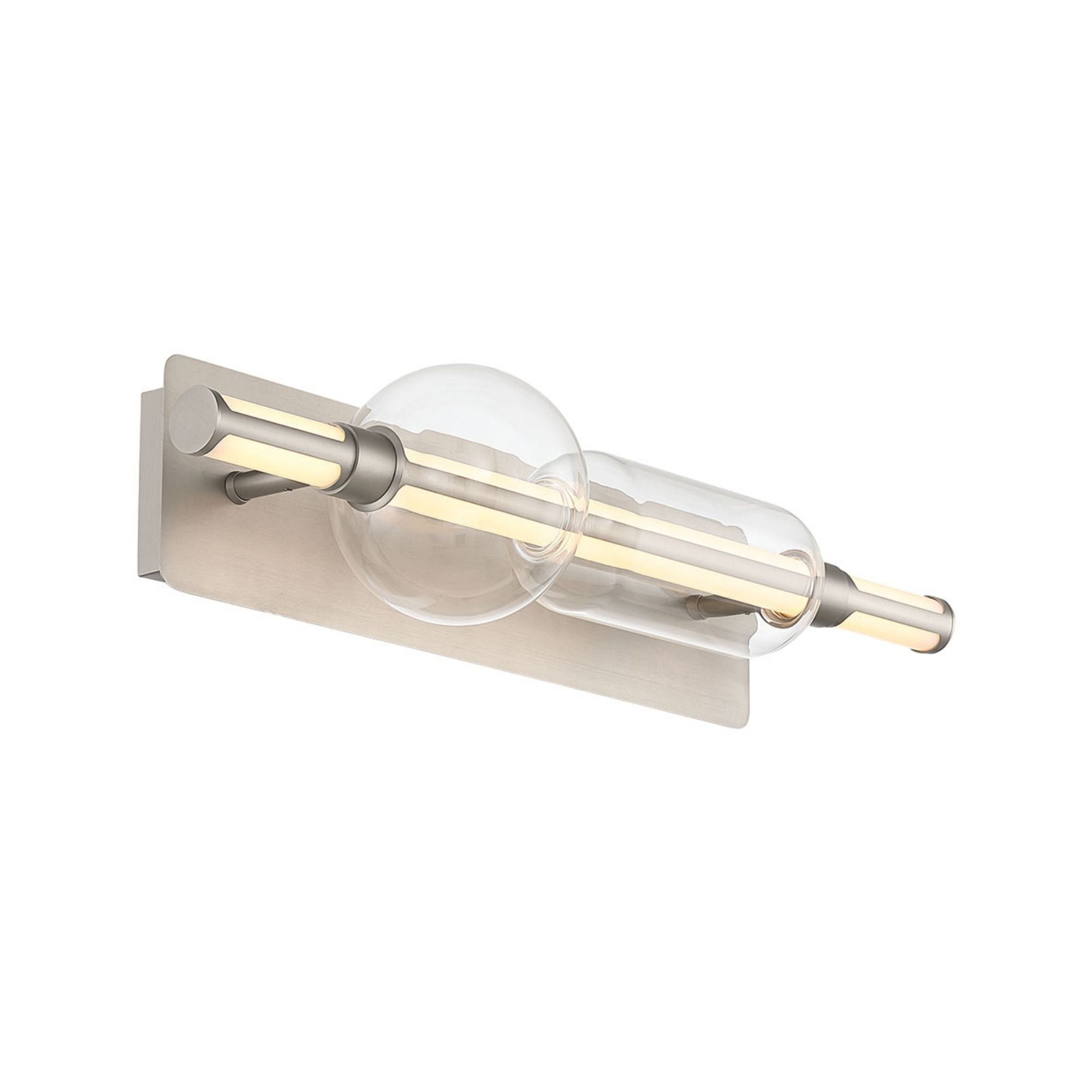Eurofase Lucent 26 in. Integrated LED 3-CCT Bathroom Vanity Light, Satin Nickel