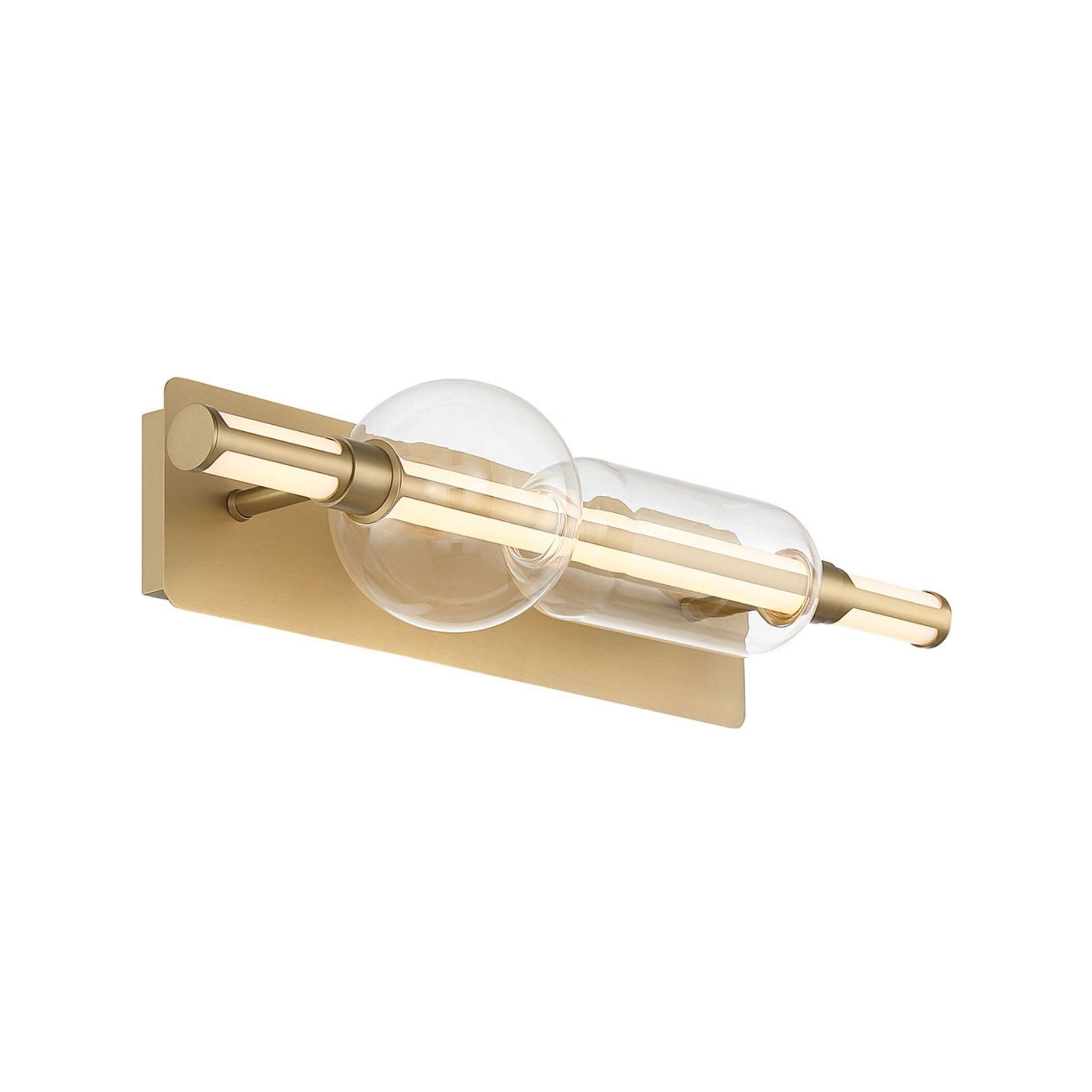 Eurofase Lucent 26 in. Integrated LED 3-CCT Bathroom Vanity Light, Gold
