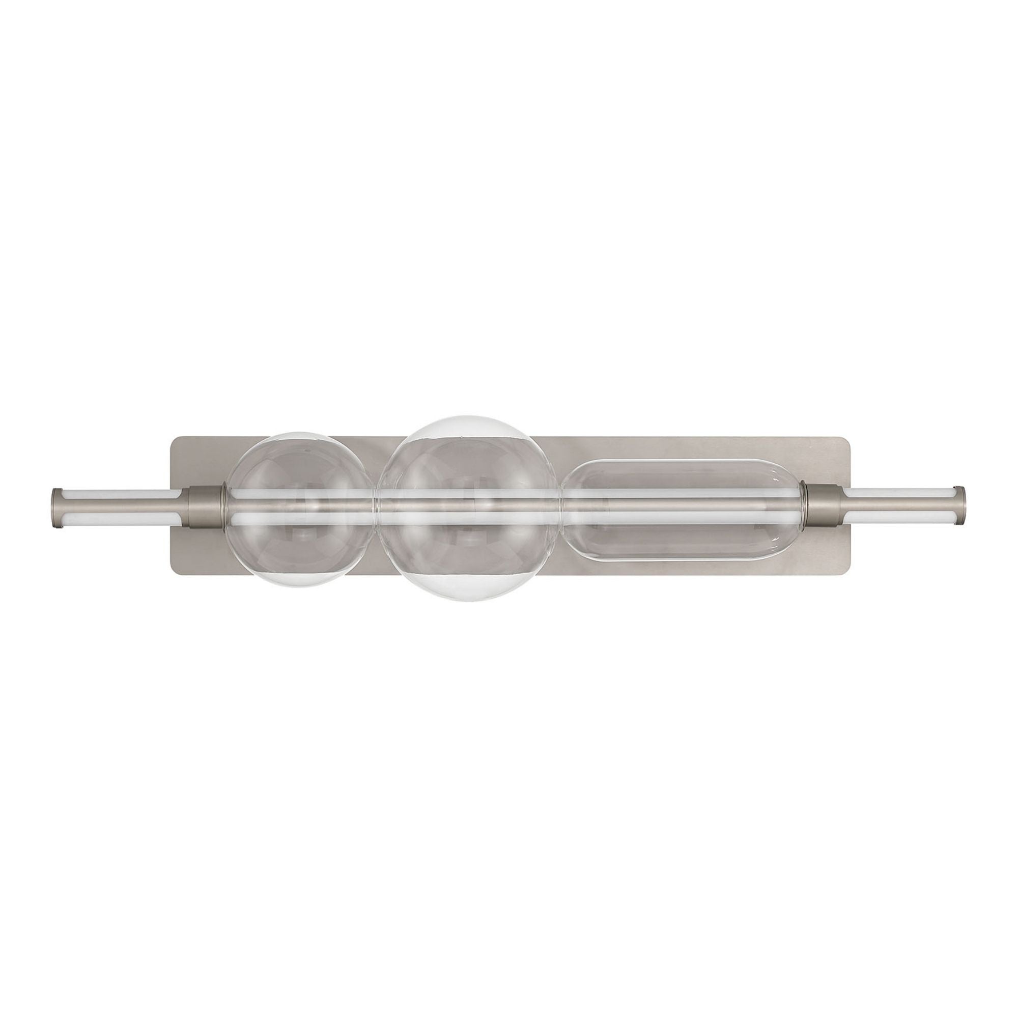 Eurofase Lucent 34 in. Integrated LED 3-CCT Bathroom Vanity Light, Satin Nickel