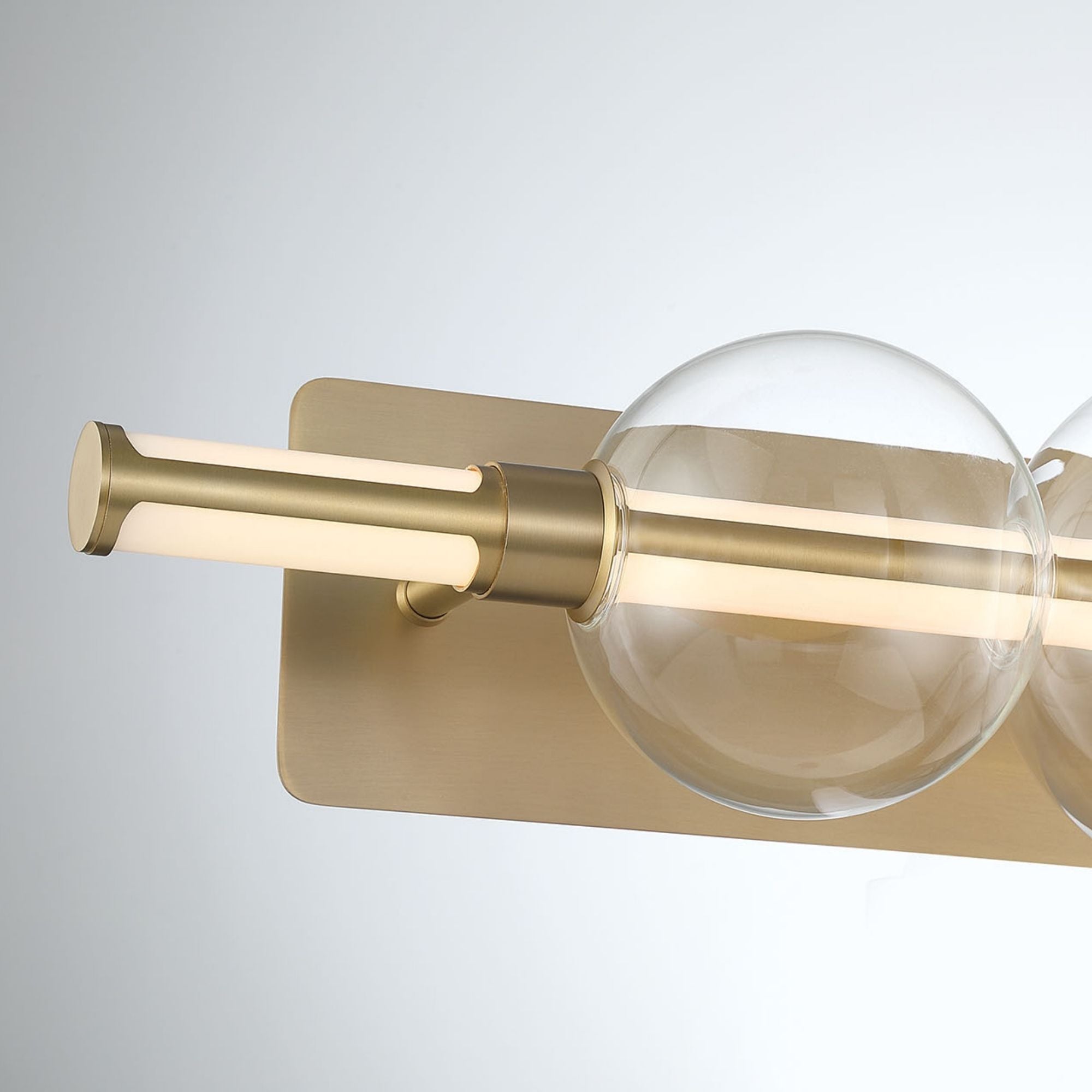 Eurofase Lucent 34 in. Integrated LED 3-CCT Bathroom Vanity Light, Gold