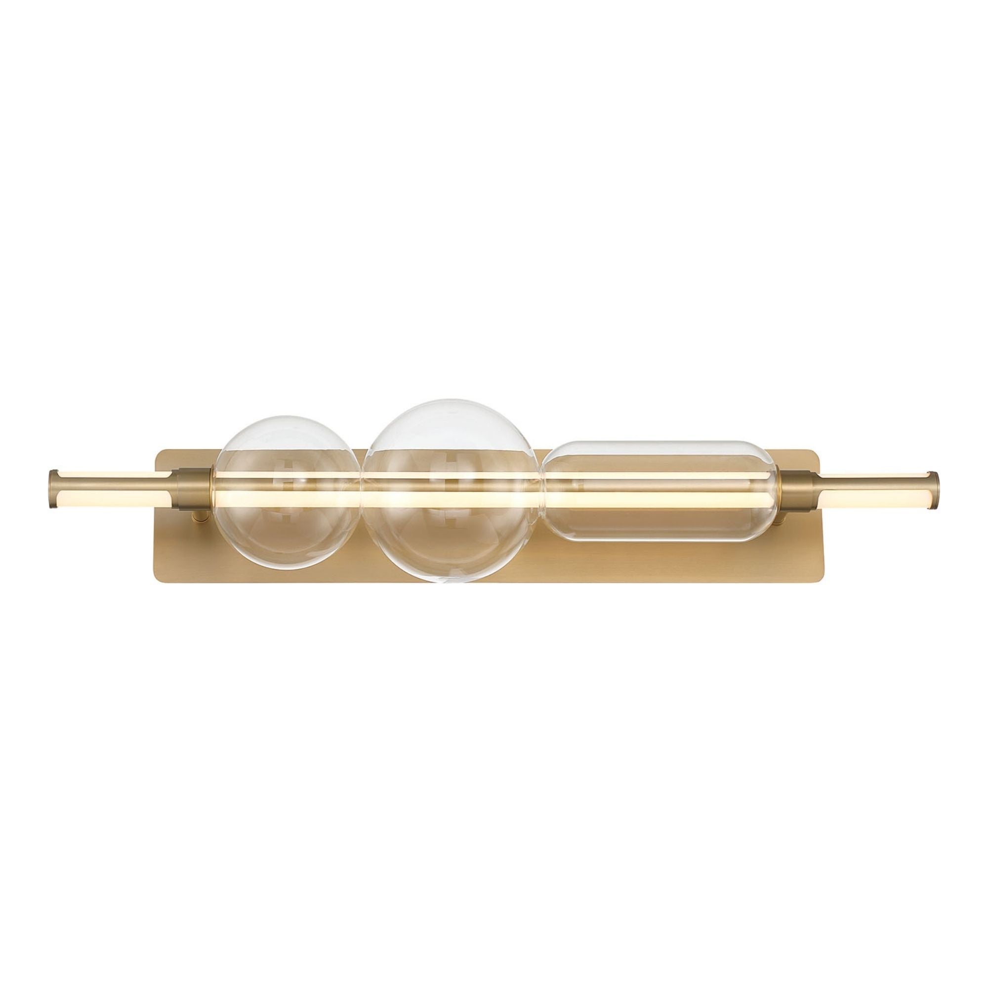Eurofase Lucent 34 in. Integrated LED 3-CCT Bathroom Vanity Light, Gold