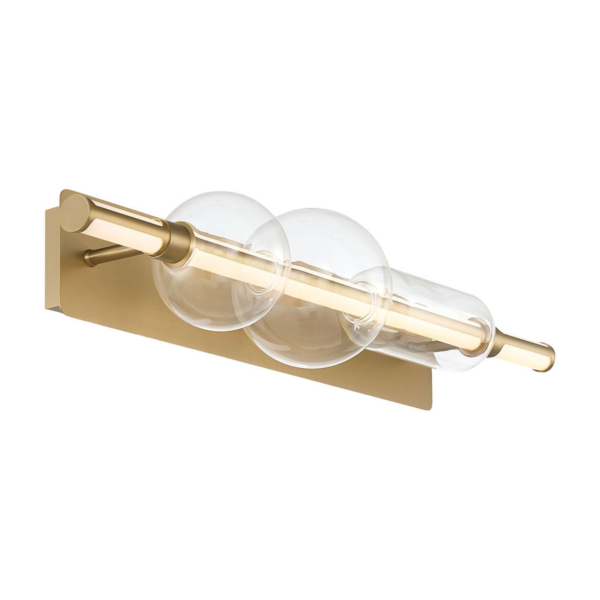 Eurofase Lucent 34 in. Integrated LED 3-CCT Bathroom Vanity Light, Gold