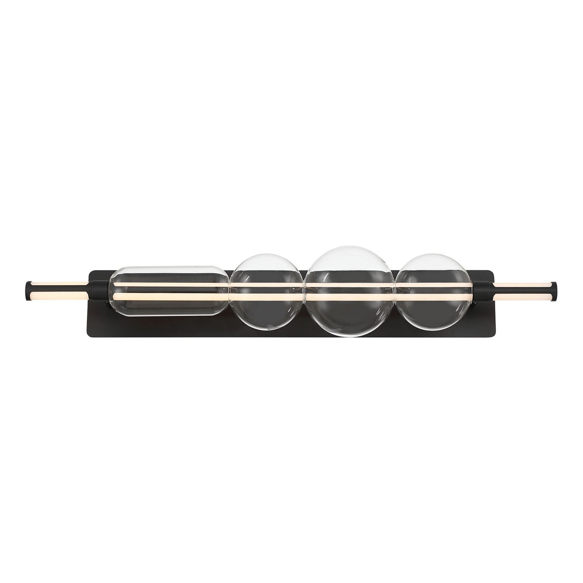 Eurofase Lucent 40 in. Integrated LED 3-CCT Bathroom Vanity Light, Matte Black