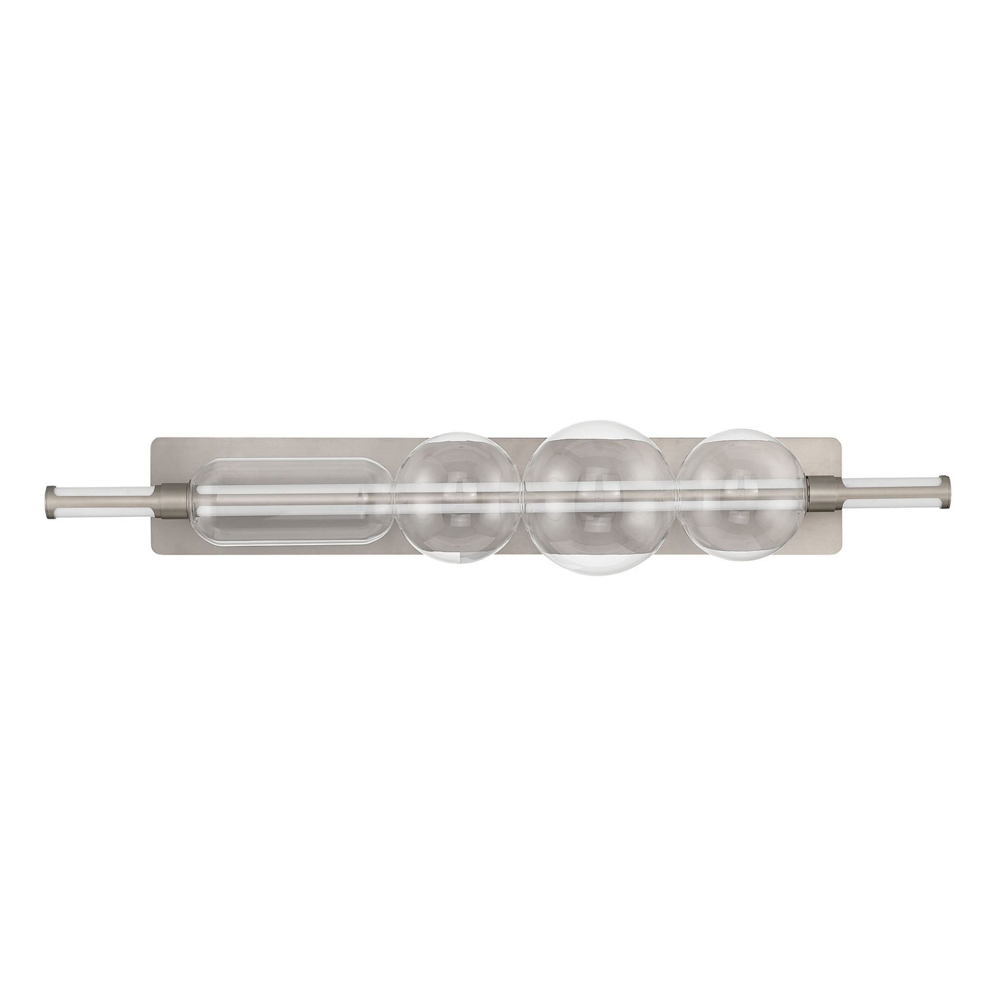 Eurofase Lucent 40 in. Integrated LED 3-CCT Bathroom Vanity Light, Satin Nickel