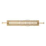 Eurofase Lucent 40 in. Integrated LED 3-CCT Bathroom Vanity Light, Gold