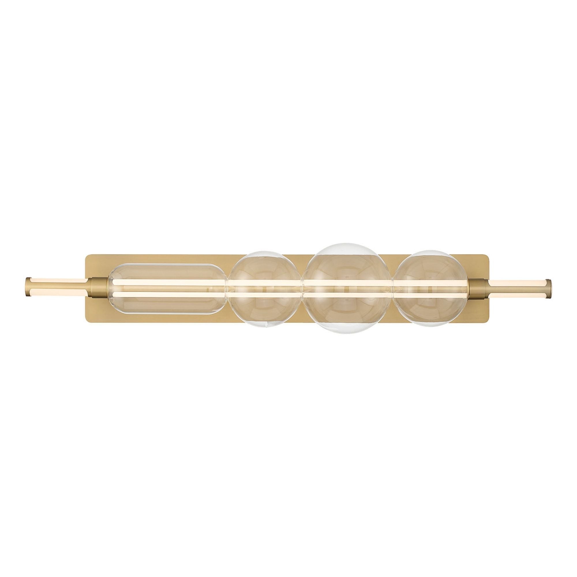 Eurofase Lucent 40 in. Integrated LED 3-CCT Bathroom Vanity Light, Gold