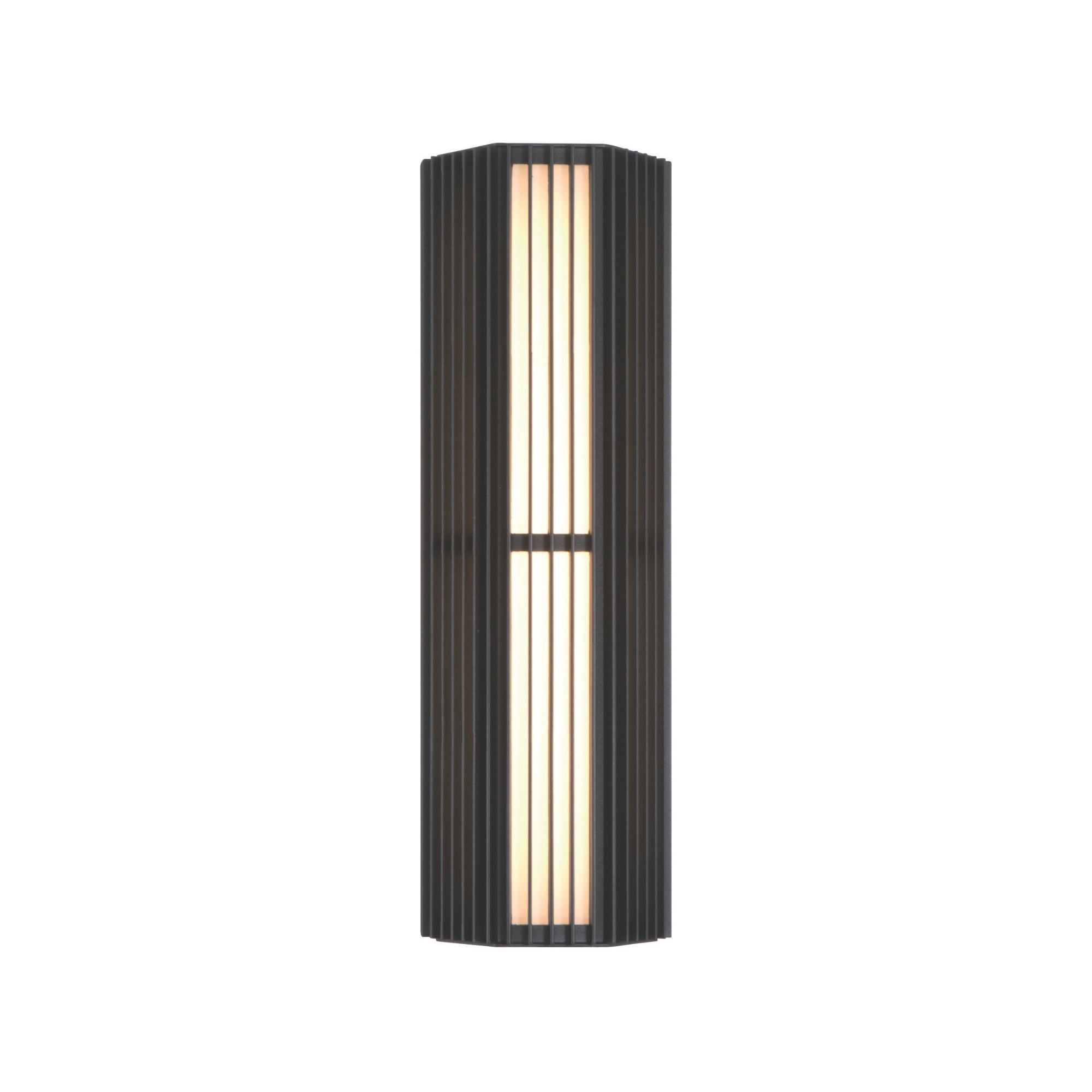 Eurofase Morton 18 in. Outdoor Sconce, Sand Black, Integrated LED