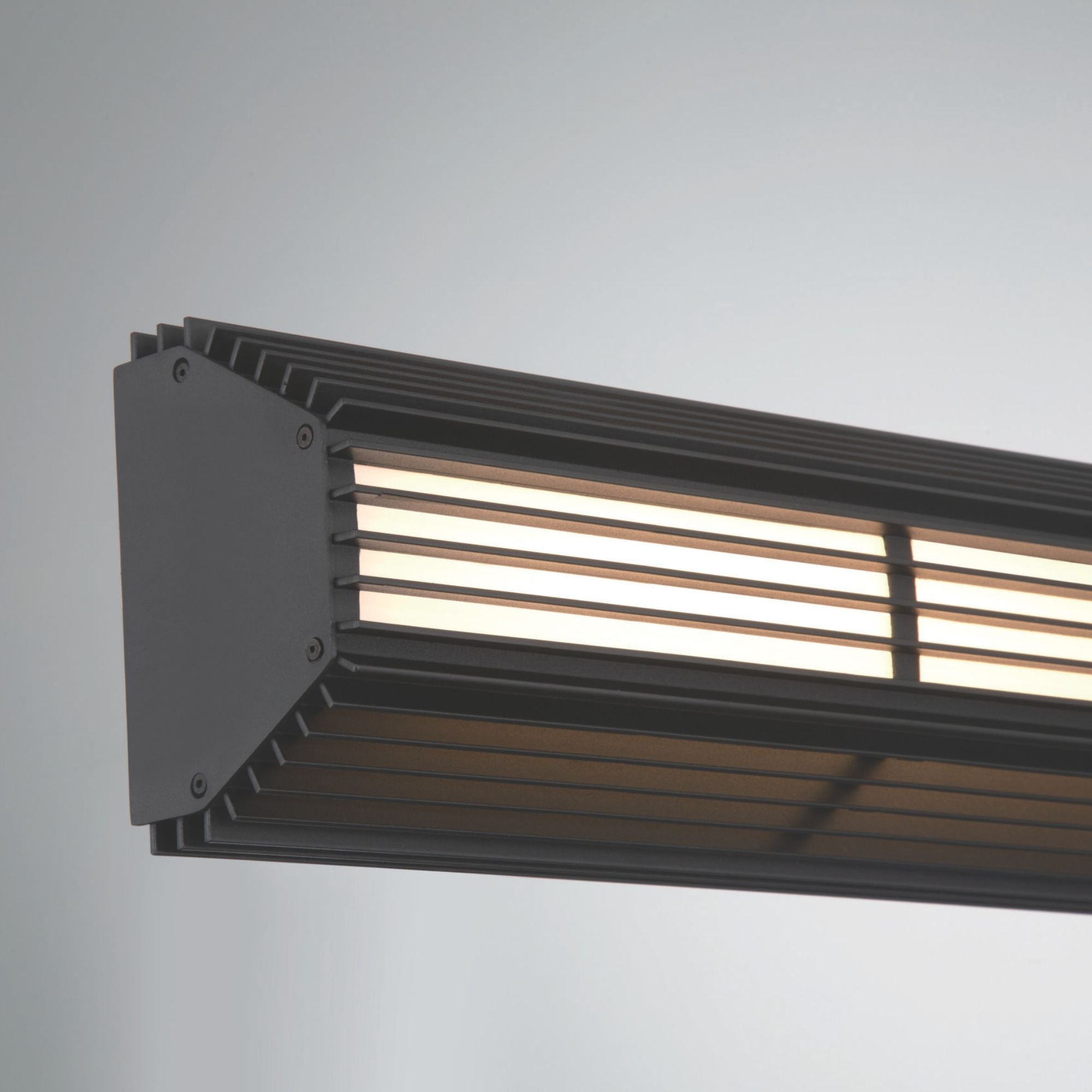 Eurofase Morton 18 in. Outdoor Sconce, Sand Black, Integrated LED