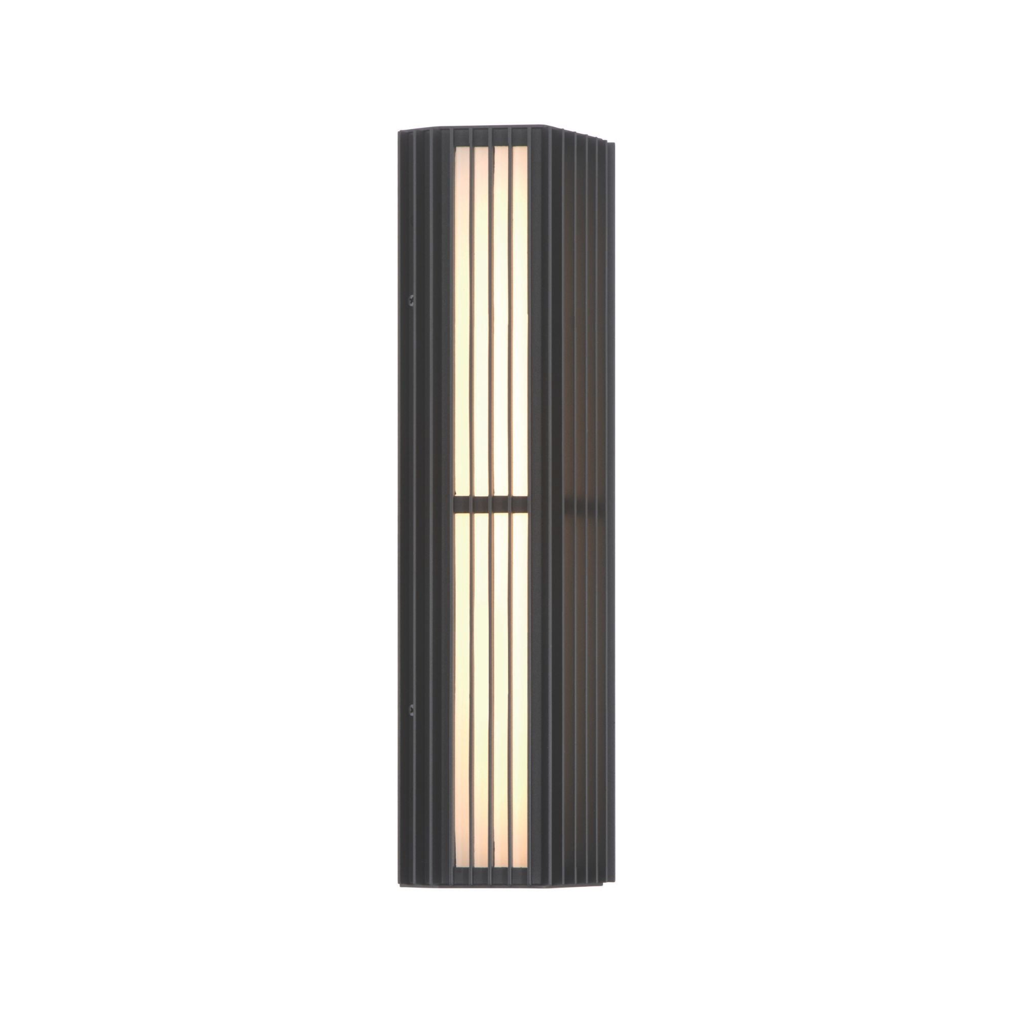 Eurofase Morton 18 in. Outdoor Sconce, Sand Black, Integrated LED